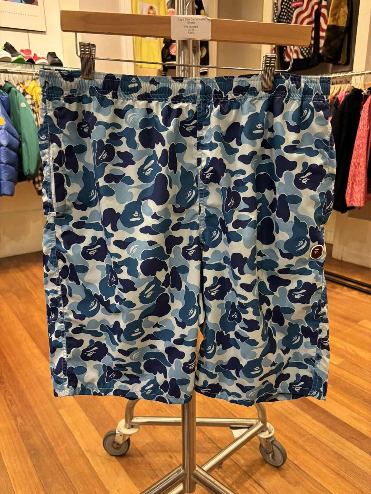 Bape shorts retail best sale