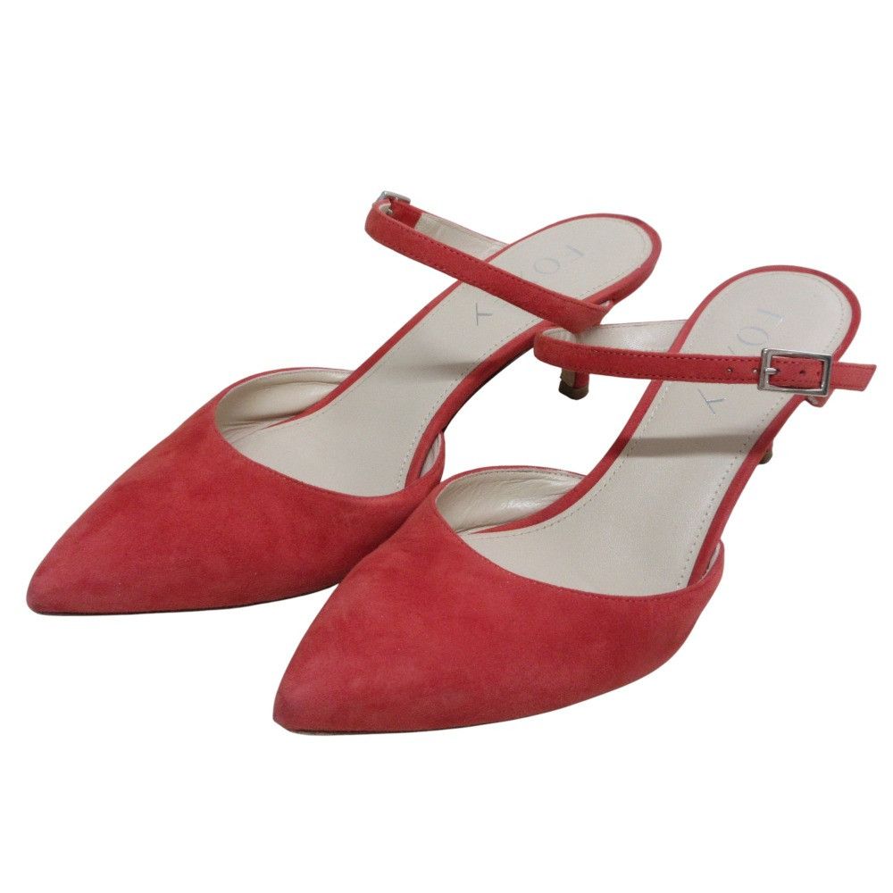 Other Other FOXEY POPPY Suede Mule Sandals Suede Shoes DUTY FREE for USA Size ONE SIZE - 1 Thumbnail
