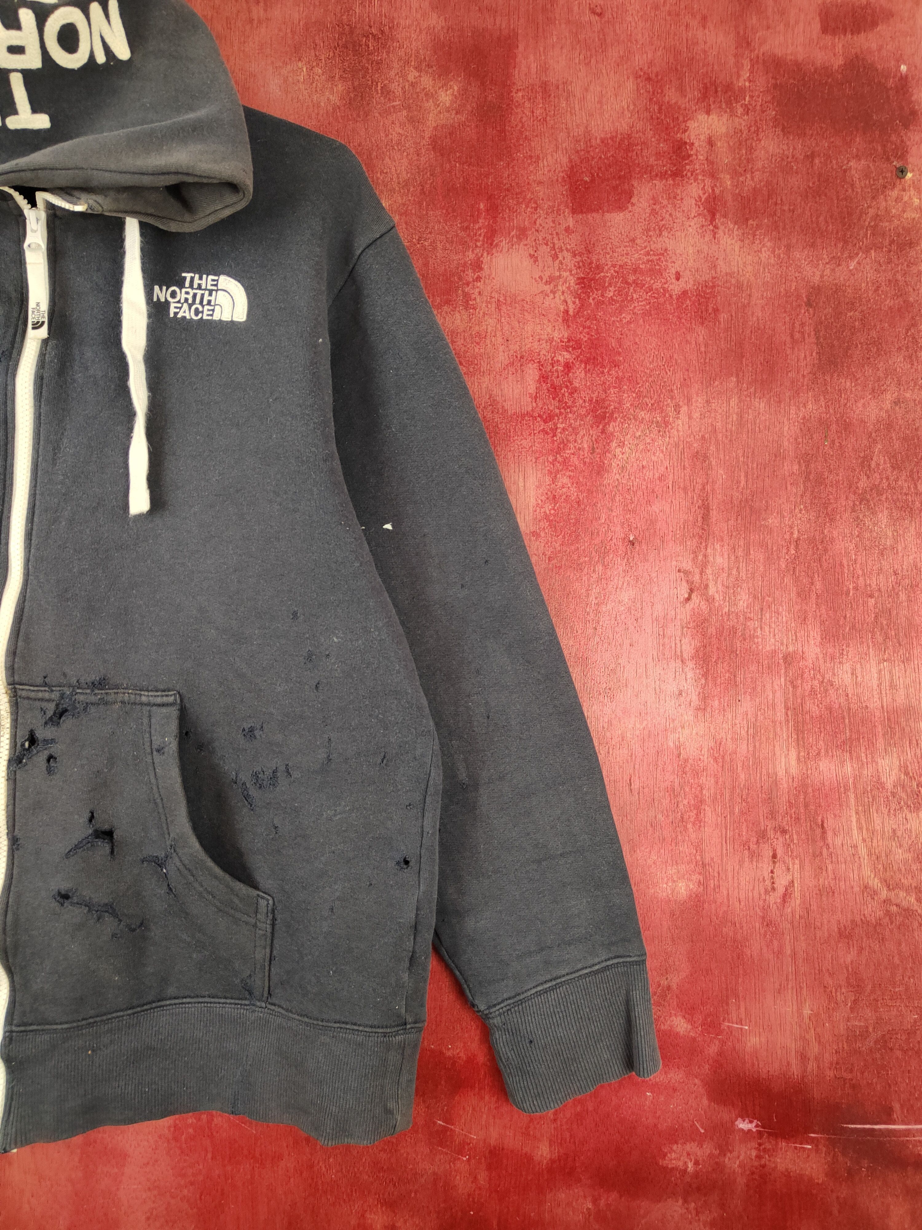 The North Face The North Face ripped distressed Faded Hoodie #S2129DL Size US M / EU 48-50 / 2 - 10 Thumbnail