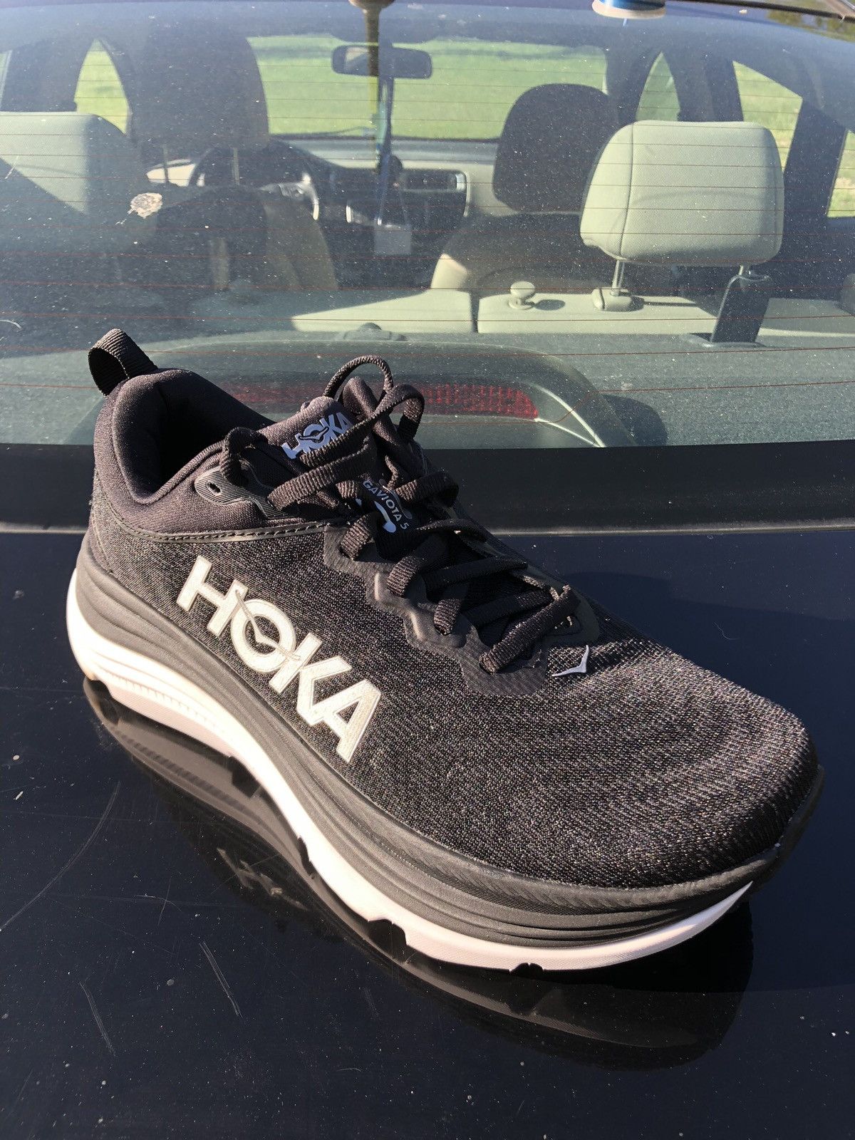 Hoka Hoka Gaviota 5 1134235BWHT Single Shoe Only Size US 7.5 / IT 37.5 - 2 Thumbnail