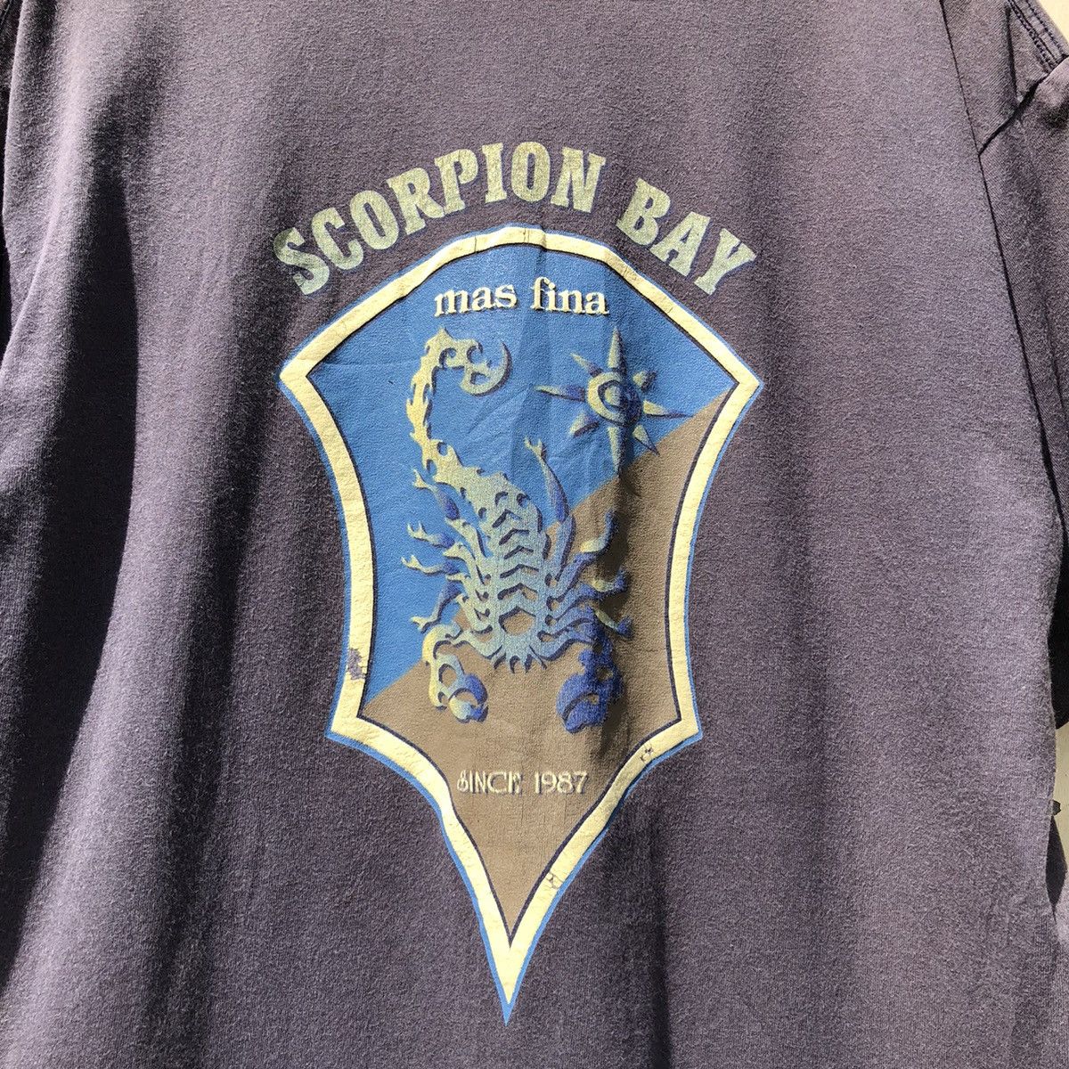 Vintage 💢Faded💢 Vintage 90s SCORPION BAY Surf Style Tshirt Size US L / EU 52-54 / 3 - 3 Thumbnail