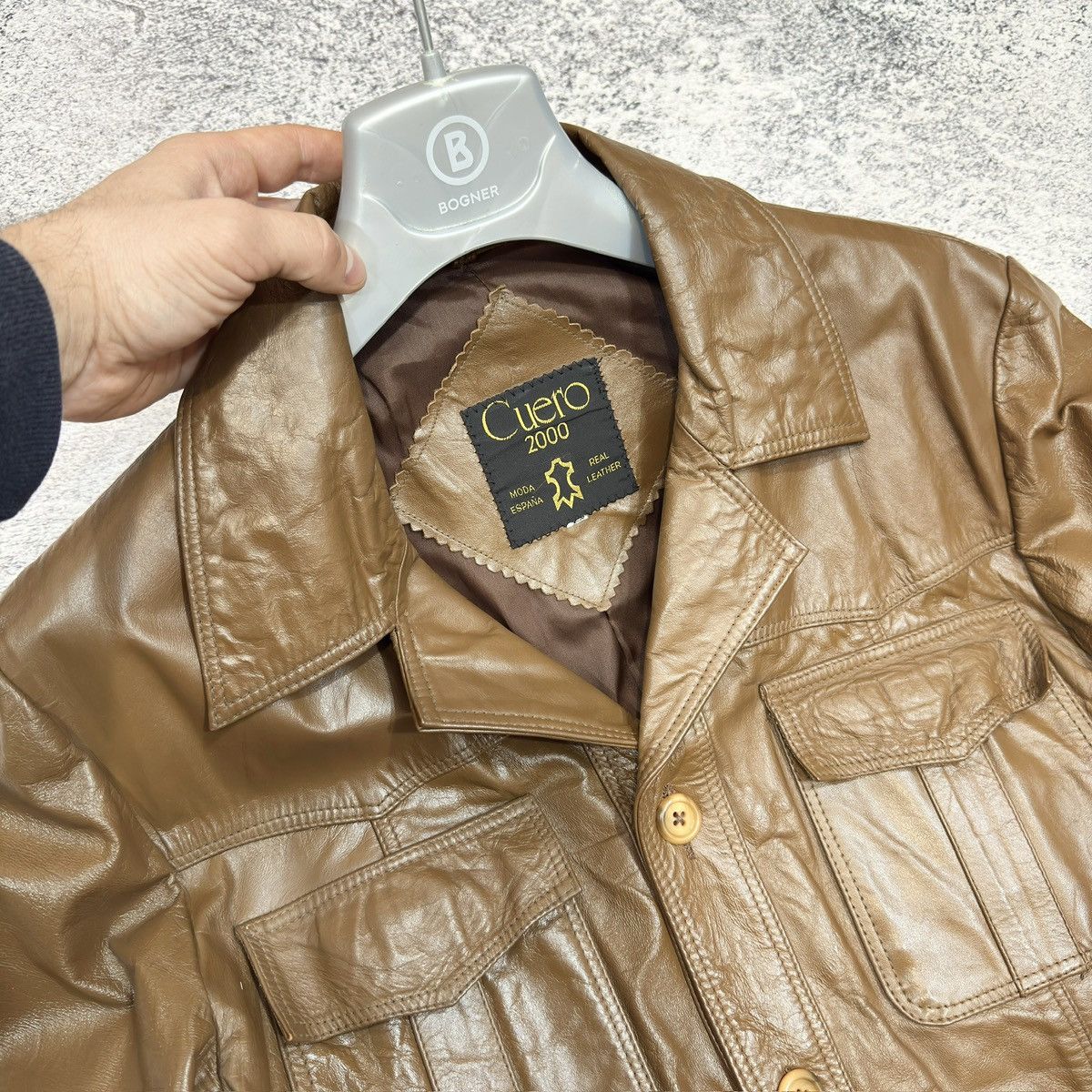 Vintage Vintage Mens Brown Leather Jacket M size Size US M / EU 48-50 / 2 - 4 Thumbnail