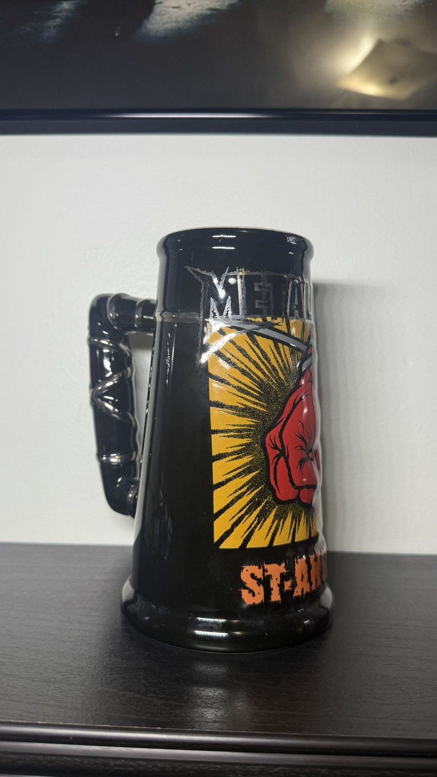 Other Rare Vintage 2002 Metallica Ceramic Stein Beer Mug 7” Tall Size ONE SIZE - 3 Thumbnail