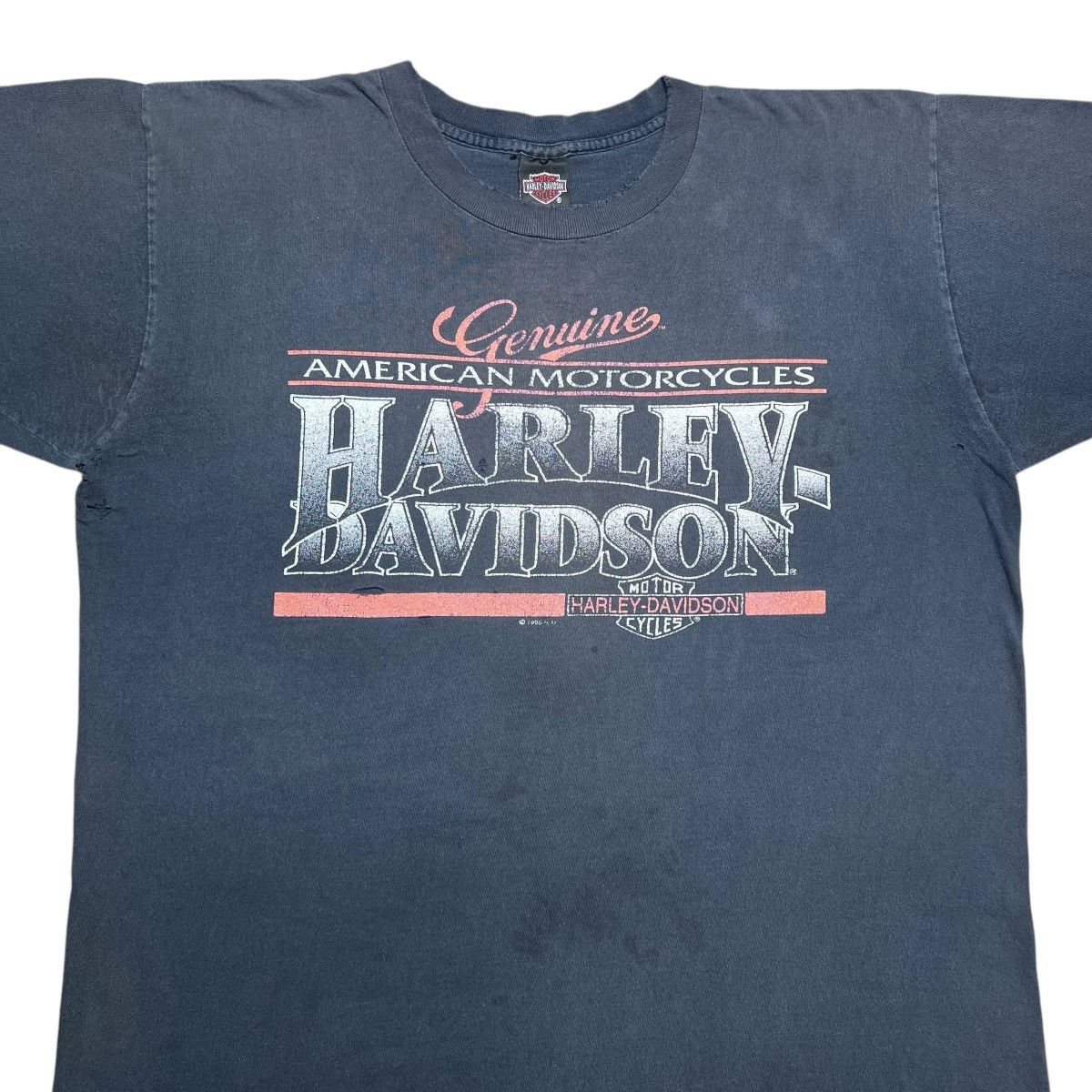 Harley Davidson × Vintage 1995 Harley Davidson Motorcycle Honolulu Hawaii Graphic Tee Size US XL / EU 56 / 4 - 5 Thumbnail