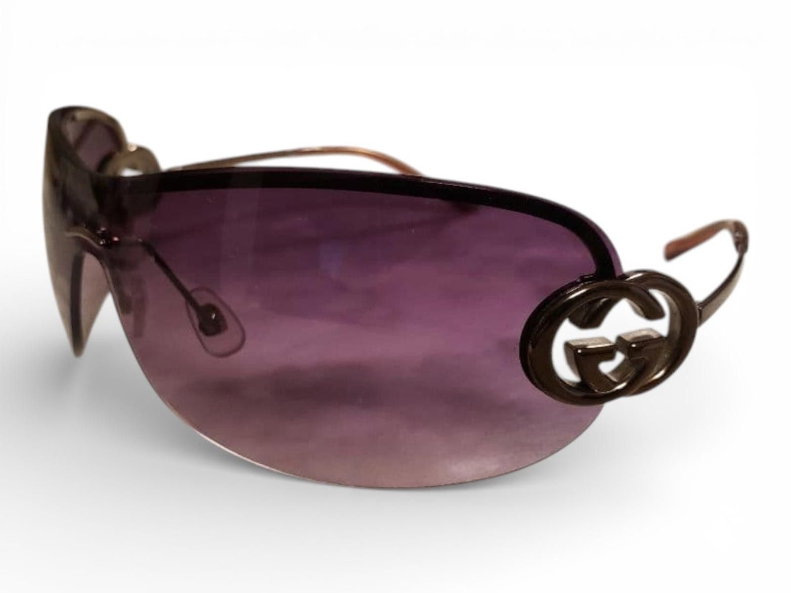 Gucci Gucci - Women's Purple Lens Sunglasses Size ONE SIZE - 1 Thumbnail