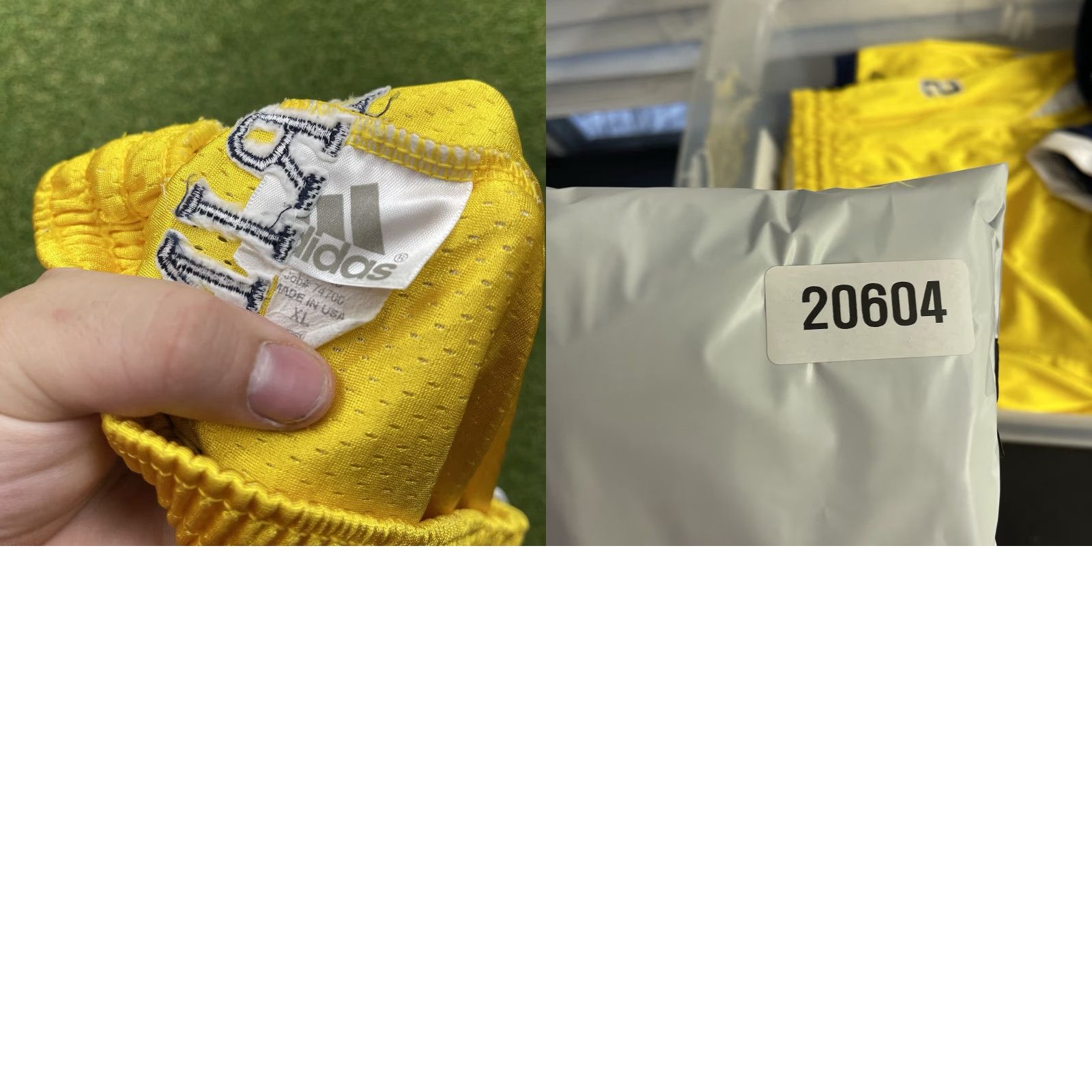 Adidas VINTAGE adidas Michigan Wolverines Shorts Mens XL Team Issued Basketball Y2K Yellow - 84 characters Size US 36 / EU 52 - 8 Thumbnail