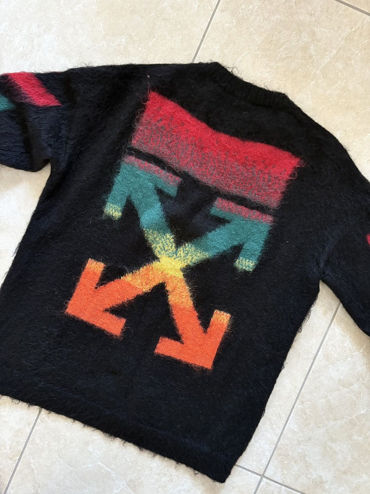Off-White off white Mohair diag brushed knitwear Size US M / EU 48-50 / 2 - 6 Thumbnail