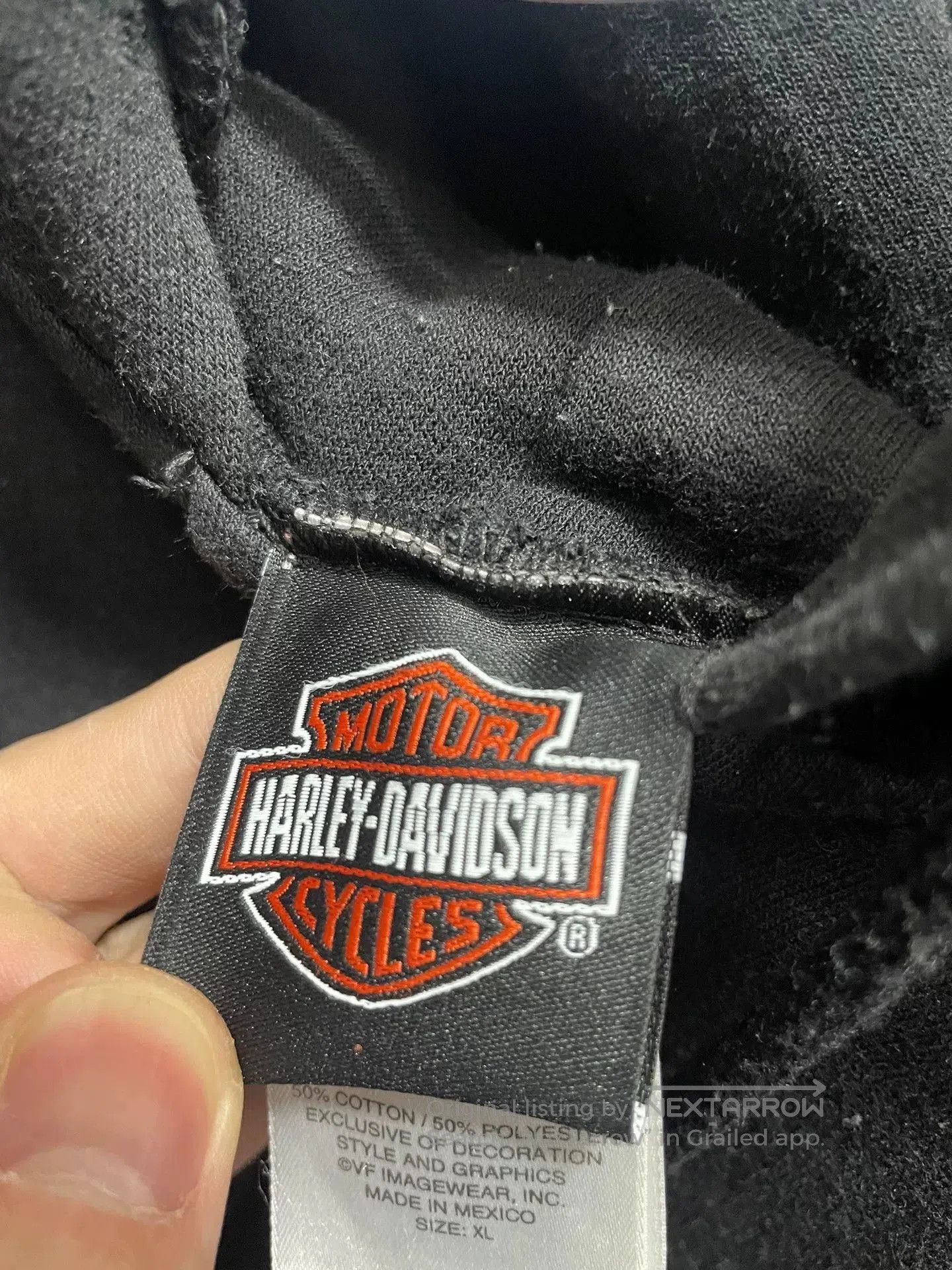 Vintage Vintage Harley Flame Zipup Hoodie. Size US XL / EU 56 / 4 - 8 Thumbnail