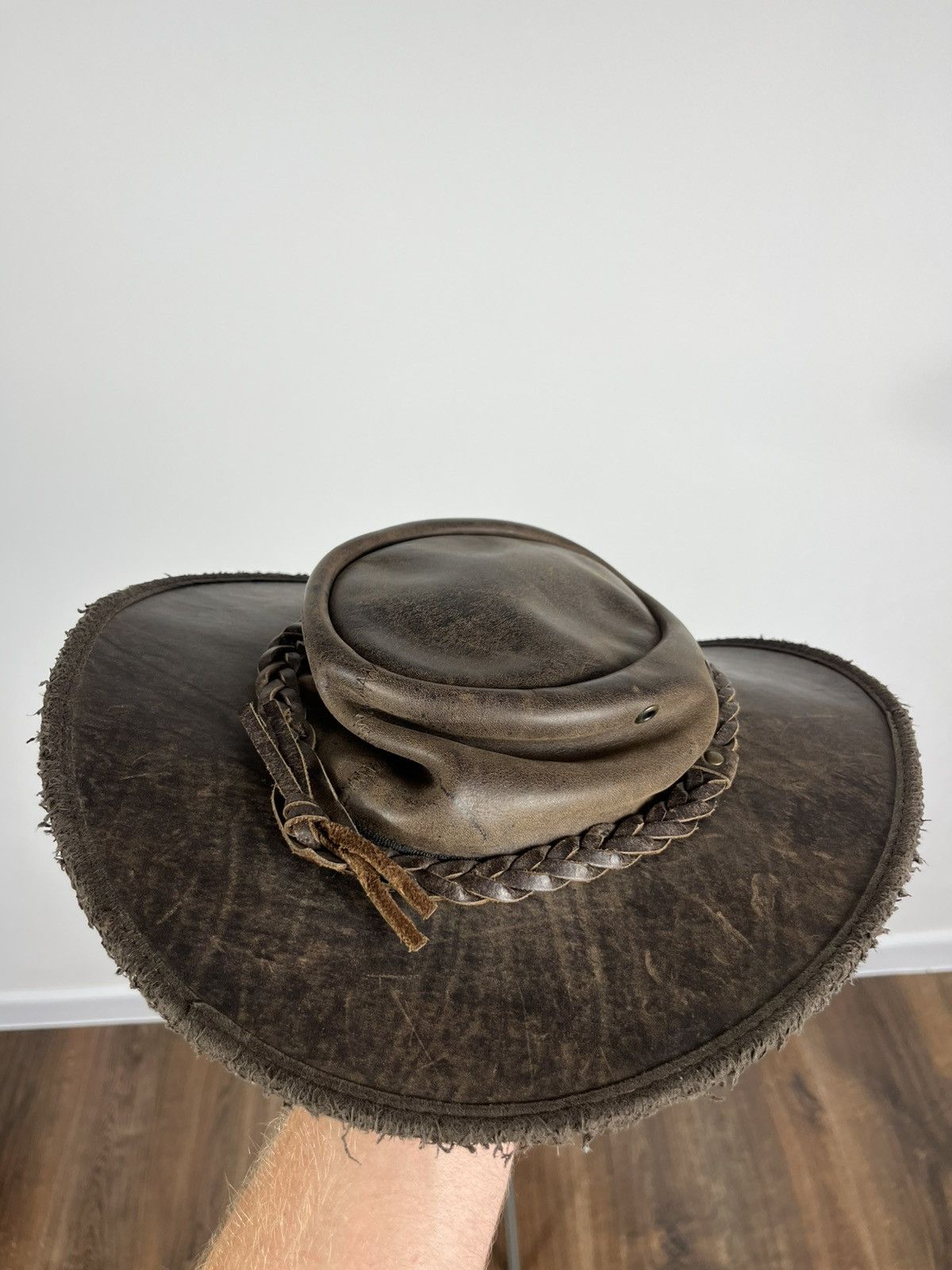 Other Barmah Leather Cowboy Outback Hat Australia Unisex L Size ONE SIZE - 12 Thumbnail