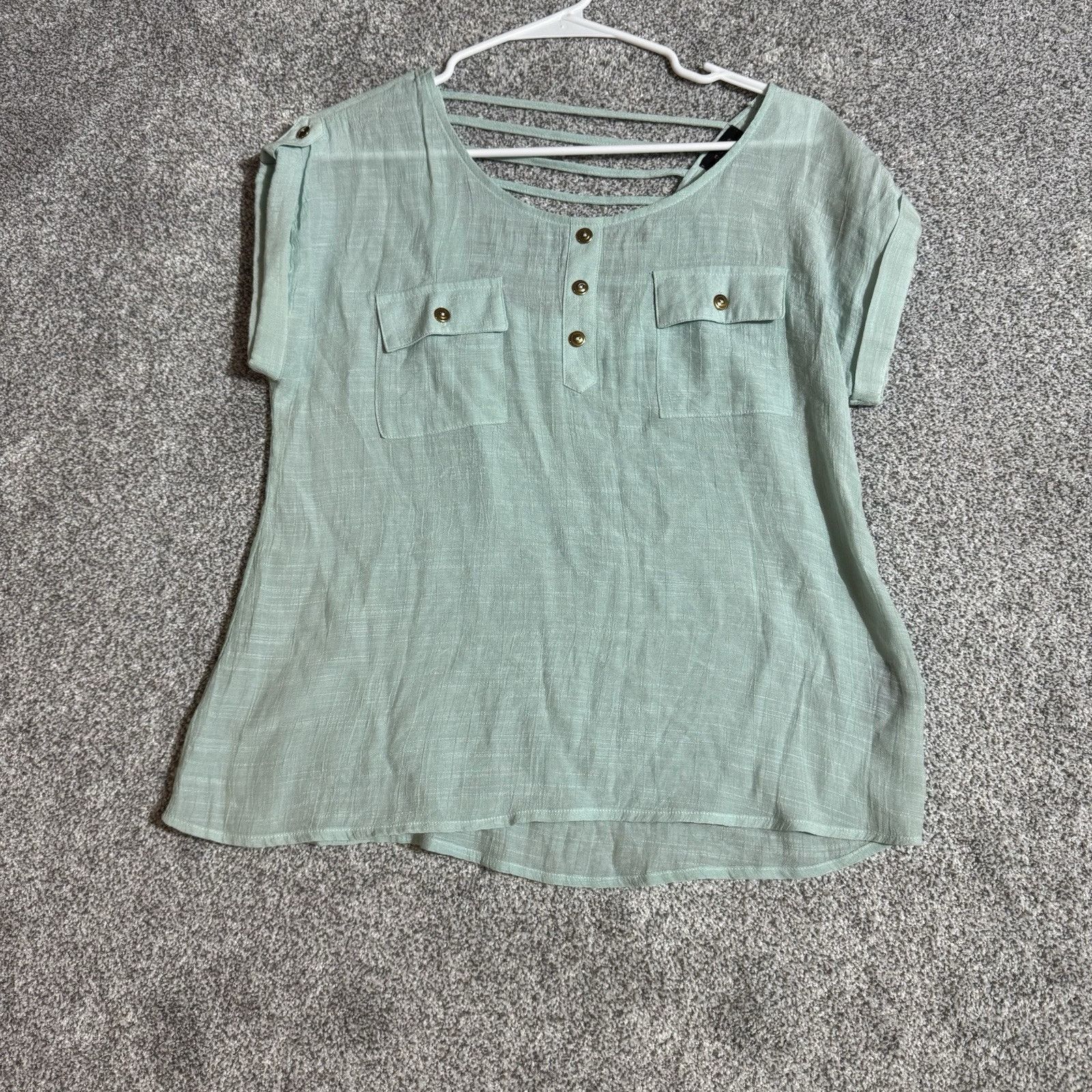 Other Boho Top Womens M Romantic Gauzy Textured Coastal Beachy Size M / US 6-8 / IT 42-44 - 1 Thumbnail