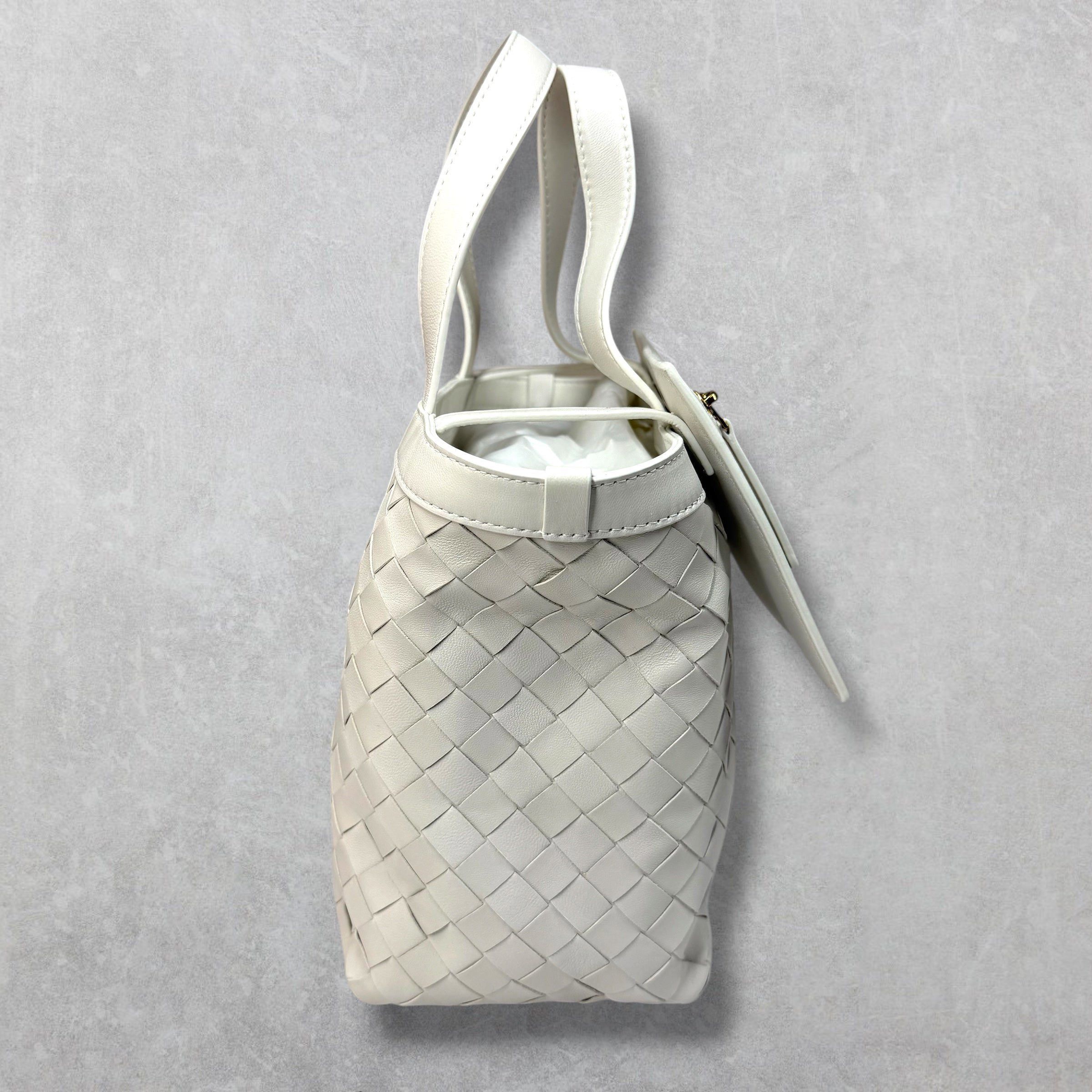 Bottega Veneta Bottega Veneta White Small Flip Tote Size ONE SIZE - 4 Thumbnail