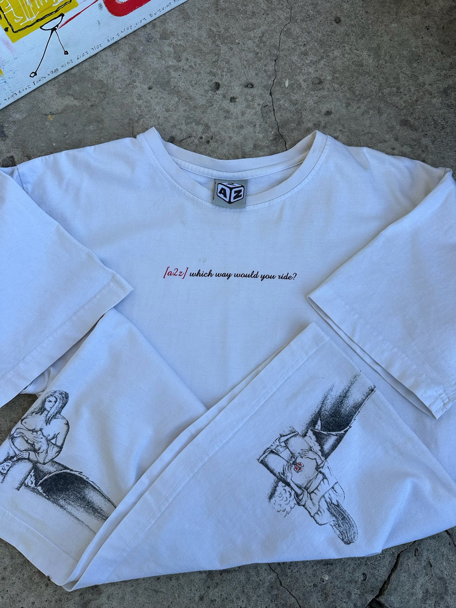 Vintage nude girl ass boobs y2k pornstar sexy 00s Tee