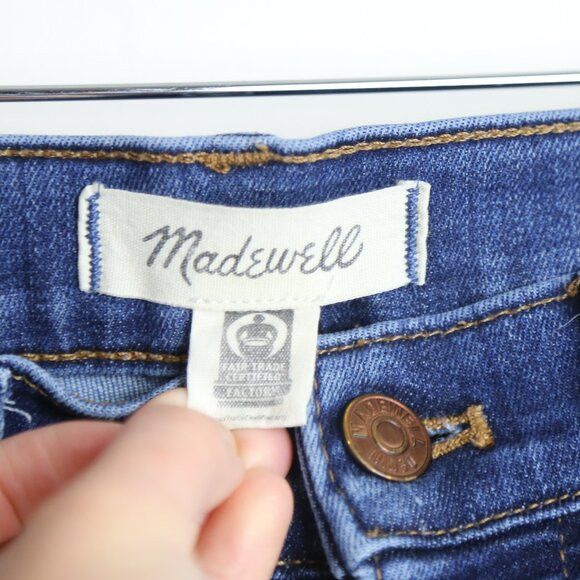 Madewell Madewell 10" High-Rise Skinny Raw Hem Denim Jeans Size 29 Size 29" - 3 Thumbnail