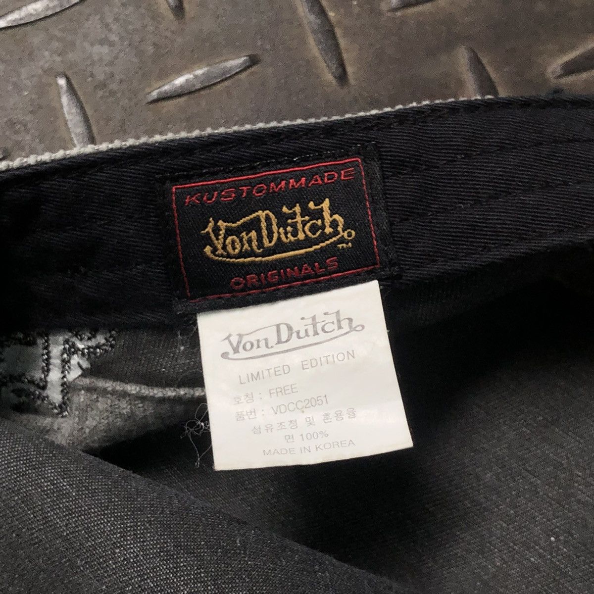 Von Dutch Vondutch Distressed Hat Grunge Gothic Limited Edition Size ONE SIZE - 9 Thumbnail
