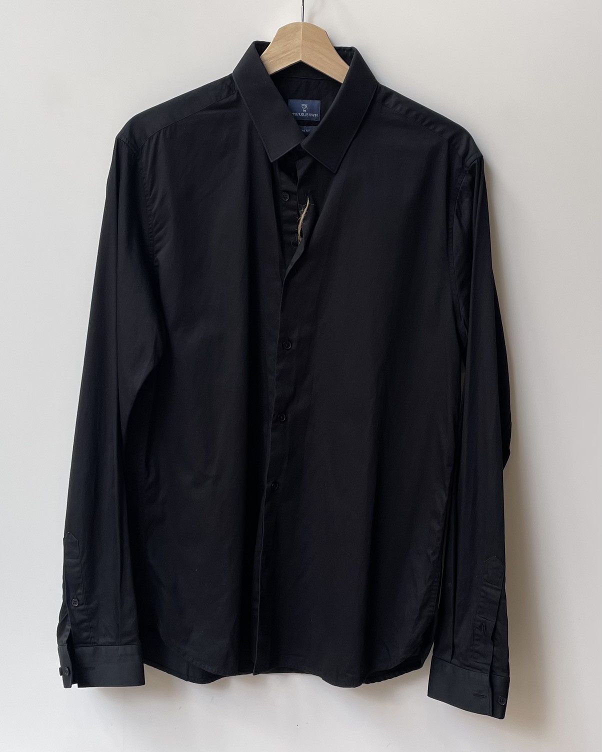 Emmanuelle Khanh Vintage Emmanuelle Khanh Black Cotton Shirt Size L / US 10 / IT 46 - 4 Thumbnail