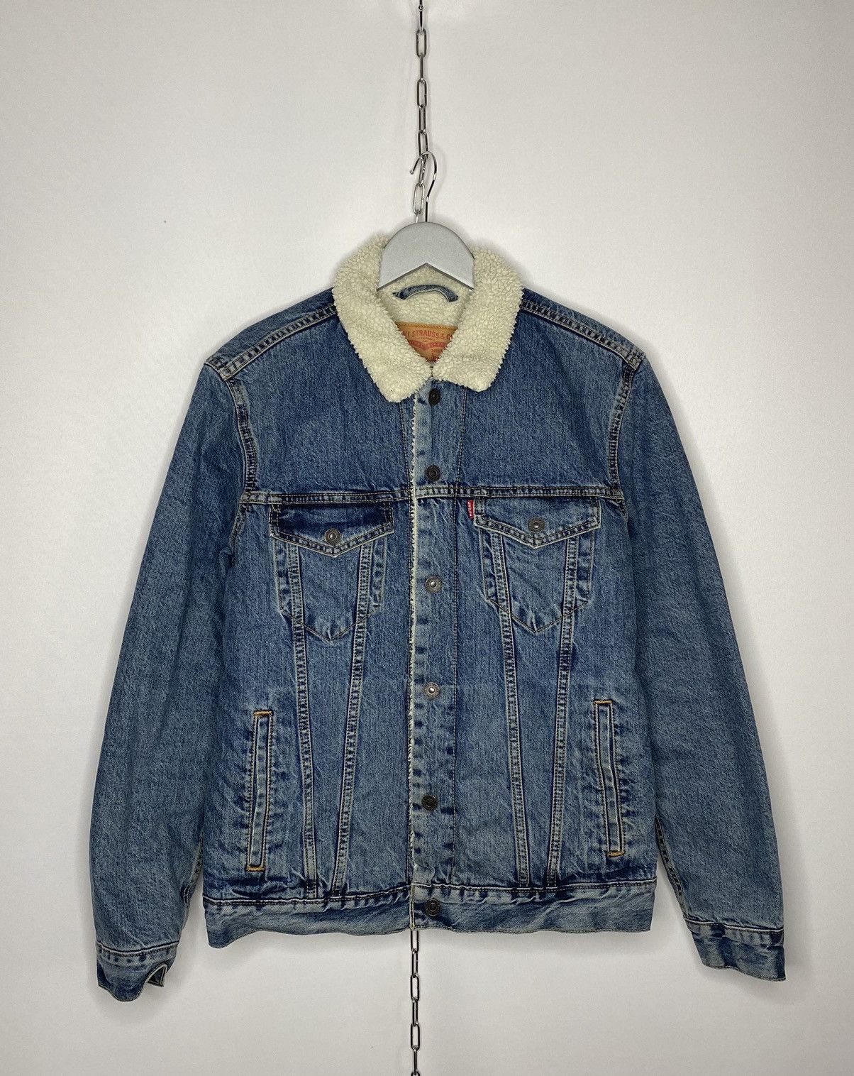 Levi's × Vintage 🔥Vintage Levi’s Denim Sherpa Jacket Size Medium 🔥 Size US M / EU 48-50 / 2 - 1 Thumbnail