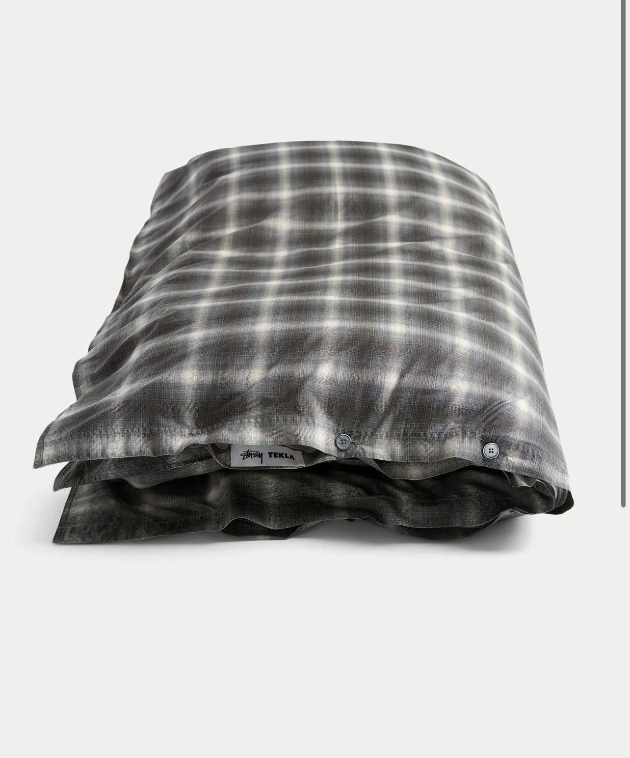 Stussy × Tekla STUSSY TEKLA PERCALE DUVET COVER - Black Plaid