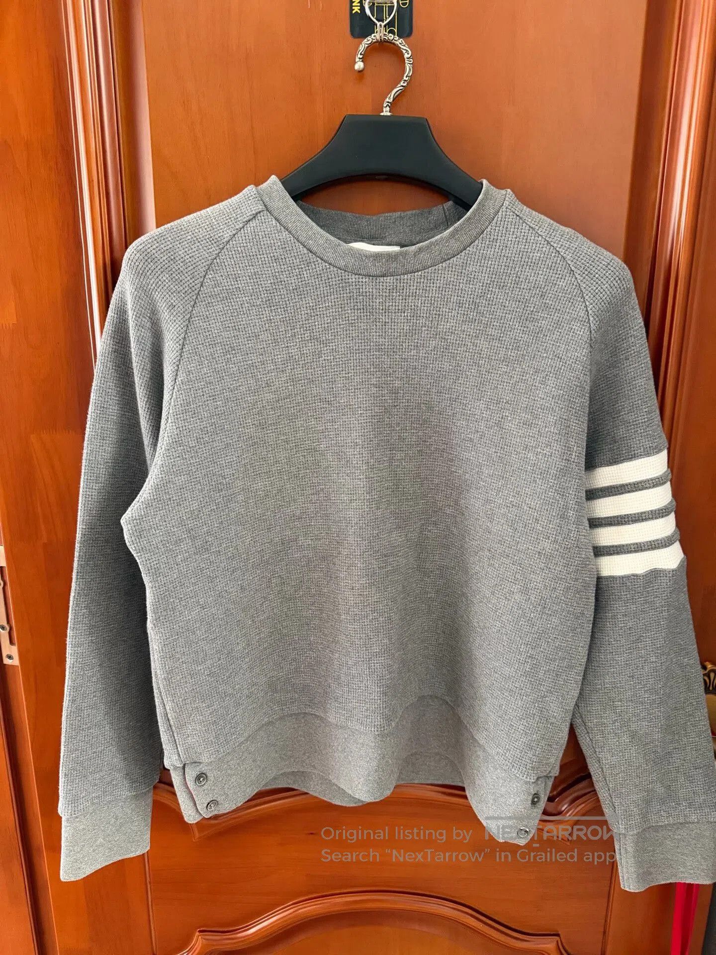 Thom Browne thom browne waffle sweatshirt gray size 3. Size US M / EU 48-50 / 2 - 1 Thumbnail