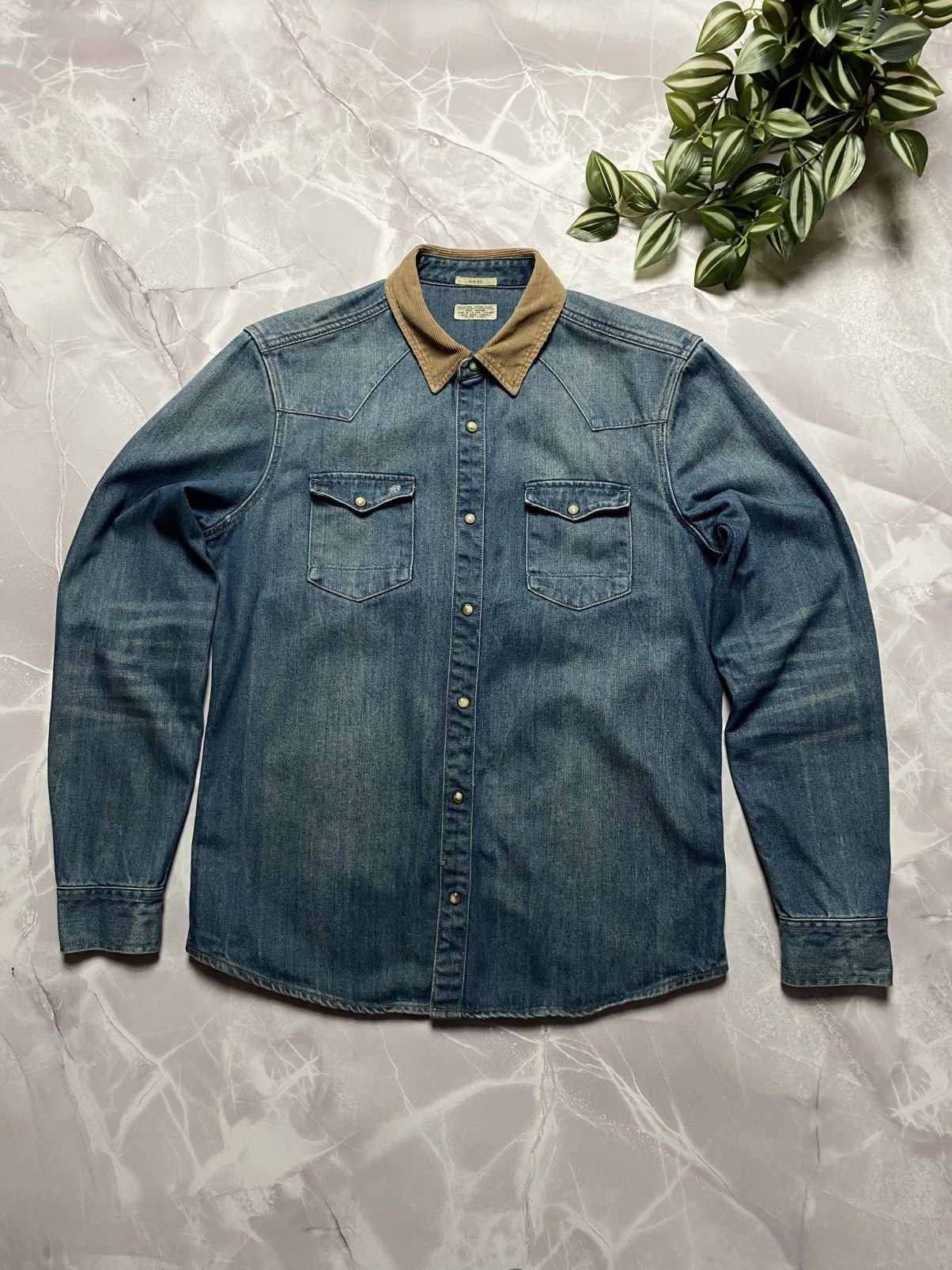 Allsaints Allsaints Bedford LS Shirt Denim Overshirt Mens Size M Size US M / EU 48-50 / 2 - 2 Thumbnail