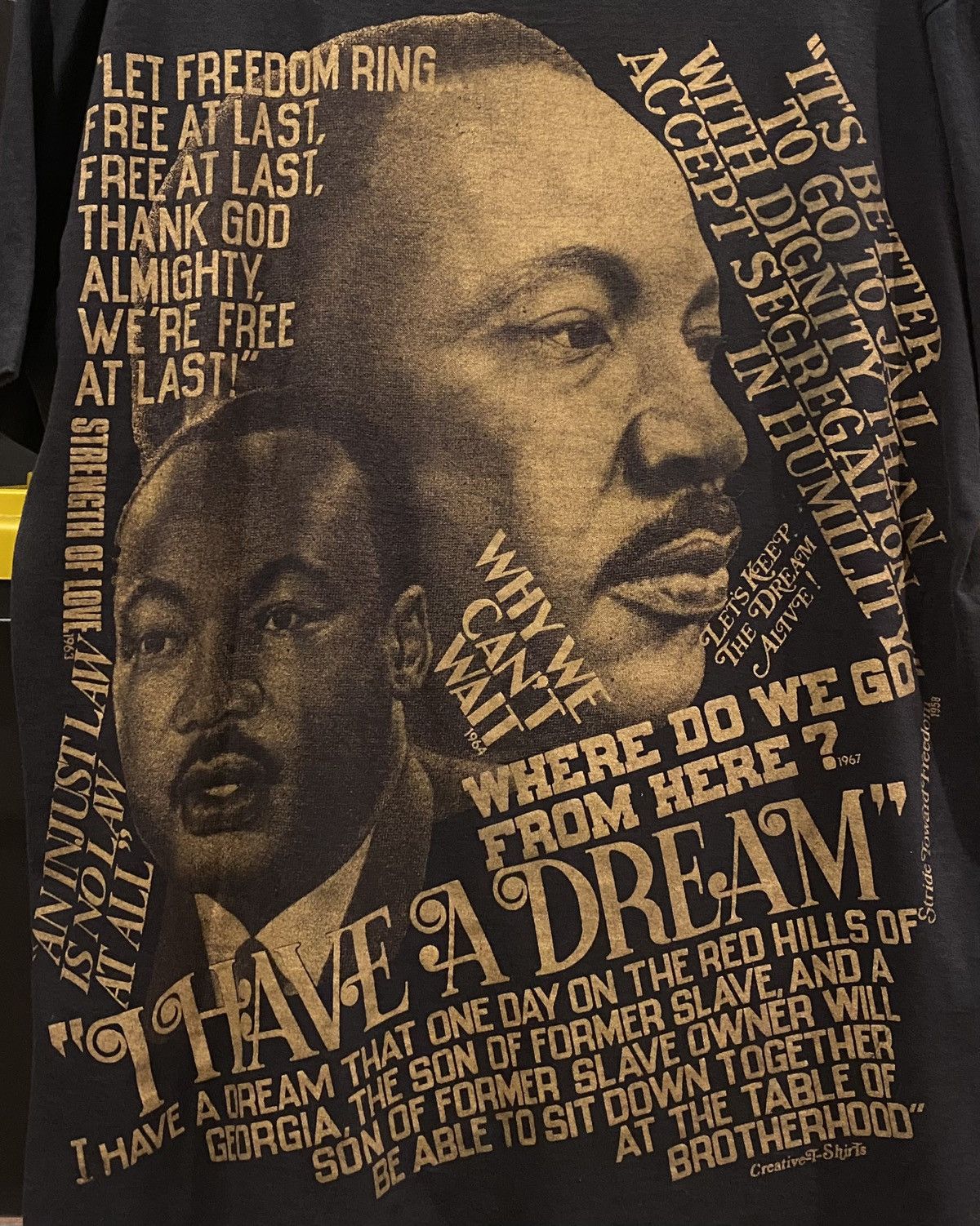 Vintage T Shirt Martin Luther King Vintage AOP Dream Black History Size US XL / EU 56 / 4 - 6 Thumbnail
