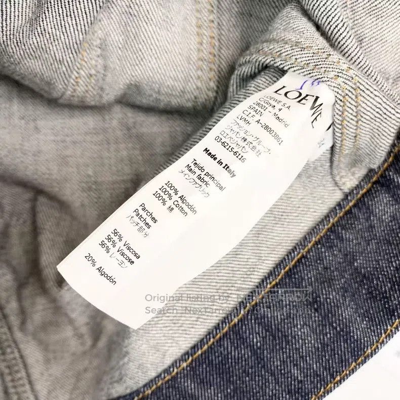 Other Loewe Asymmetric patchwork short denim jacket Size XXS / US 00 / IT 34 - 6 Thumbnail