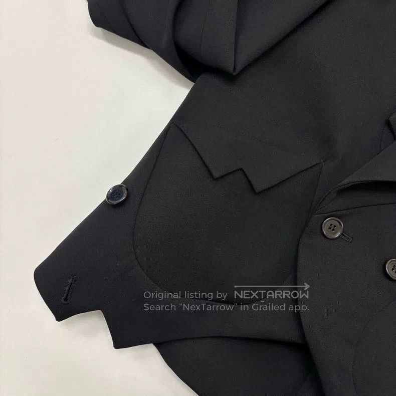 Comme des Garcons Comme Des Garcons Black hollow-out shoulder jacket coat Size S / US 4 / IT 40 - 6 Thumbnail