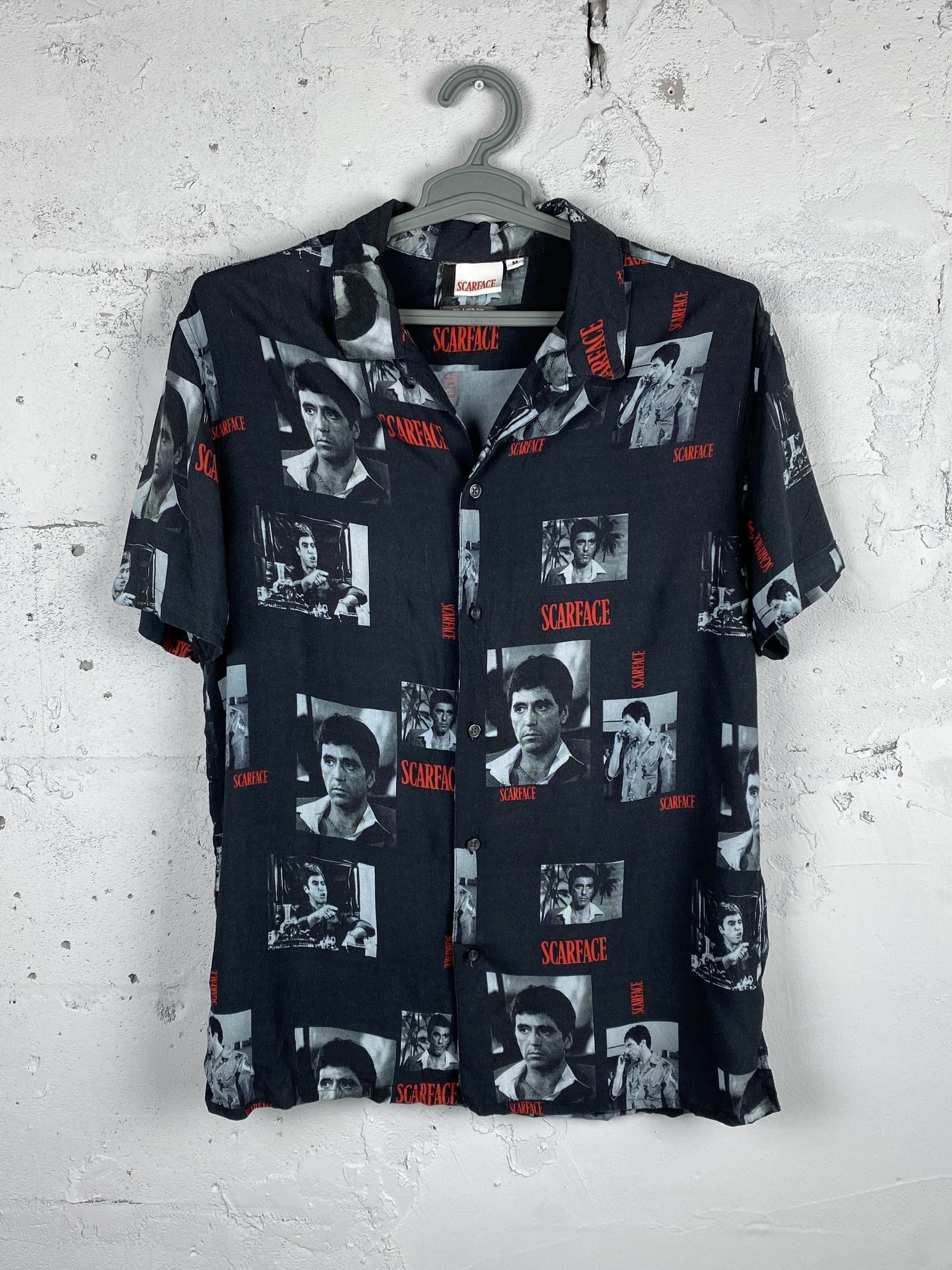 Movie SCARFACE TONY MONTANA FULL PRINT LOGO SHIRT | Grailed