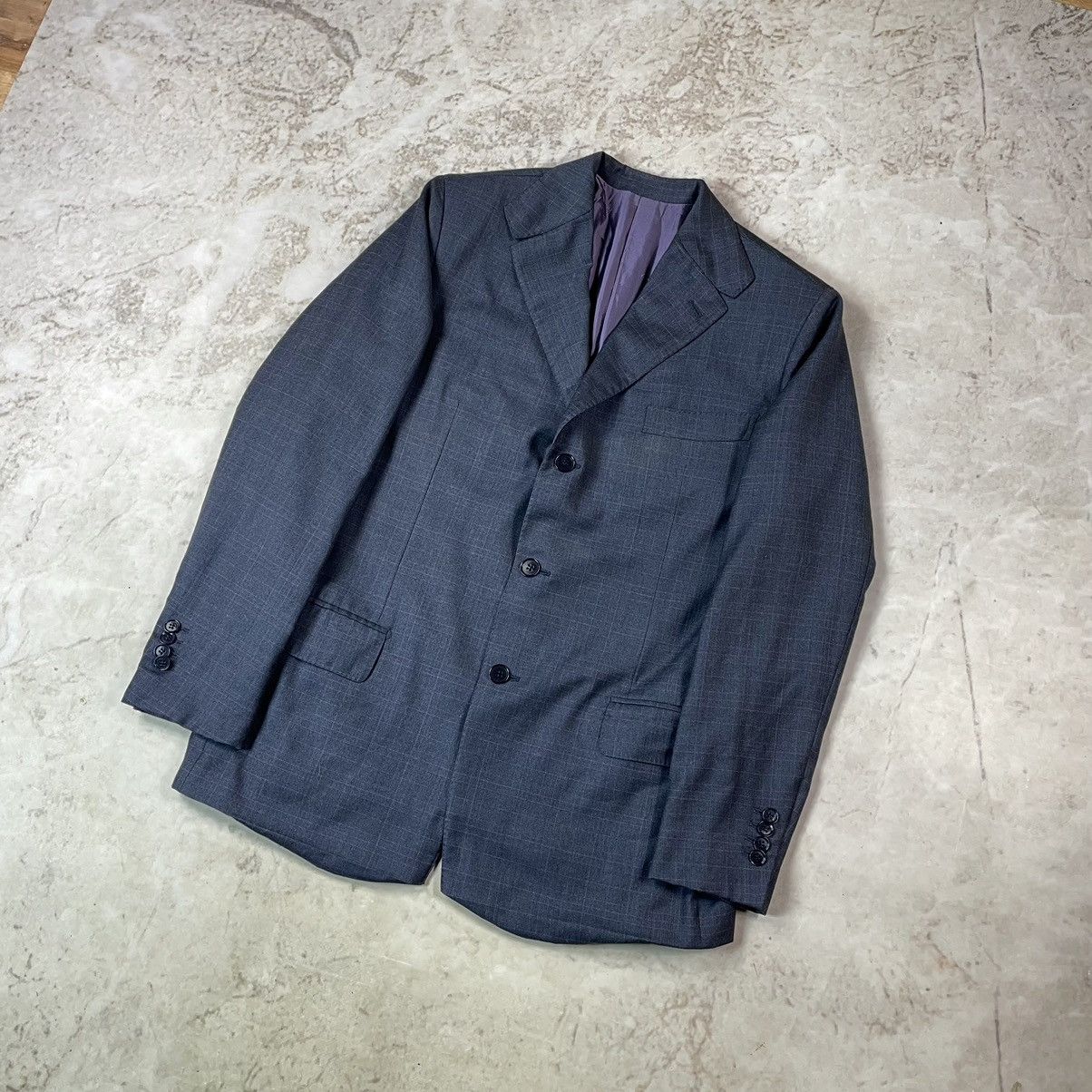 Isaia ISAIA Napoli Base E Wool Handmade Single Breasted Blazer Size 54R - 2 Thumbnail