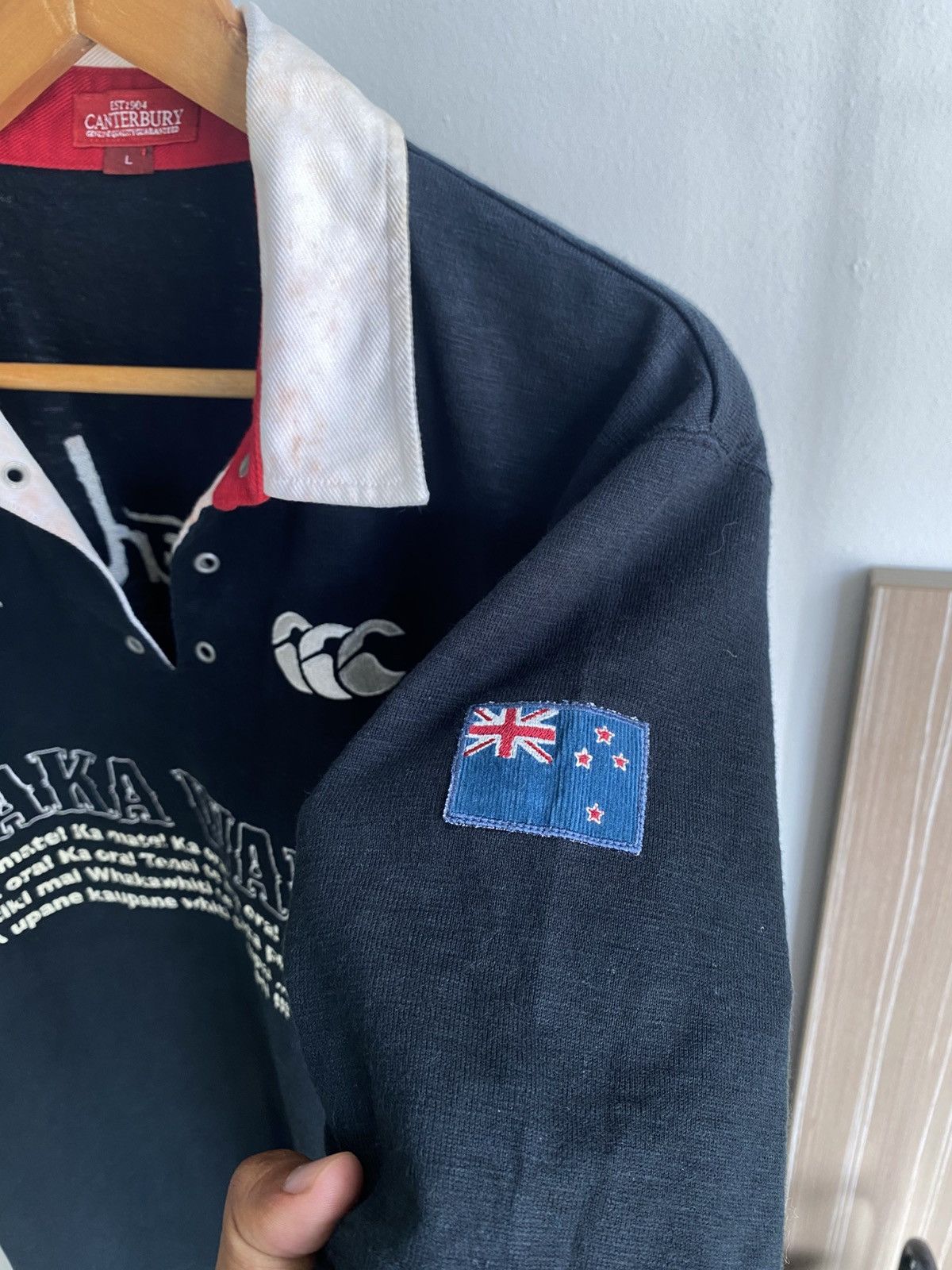 Canterbury of New Zealand Vintage FADED Canterbury New Zealand Spellout WarCry 🔥 Size US L / EU 52-54 / 3 - 5 Thumbnail