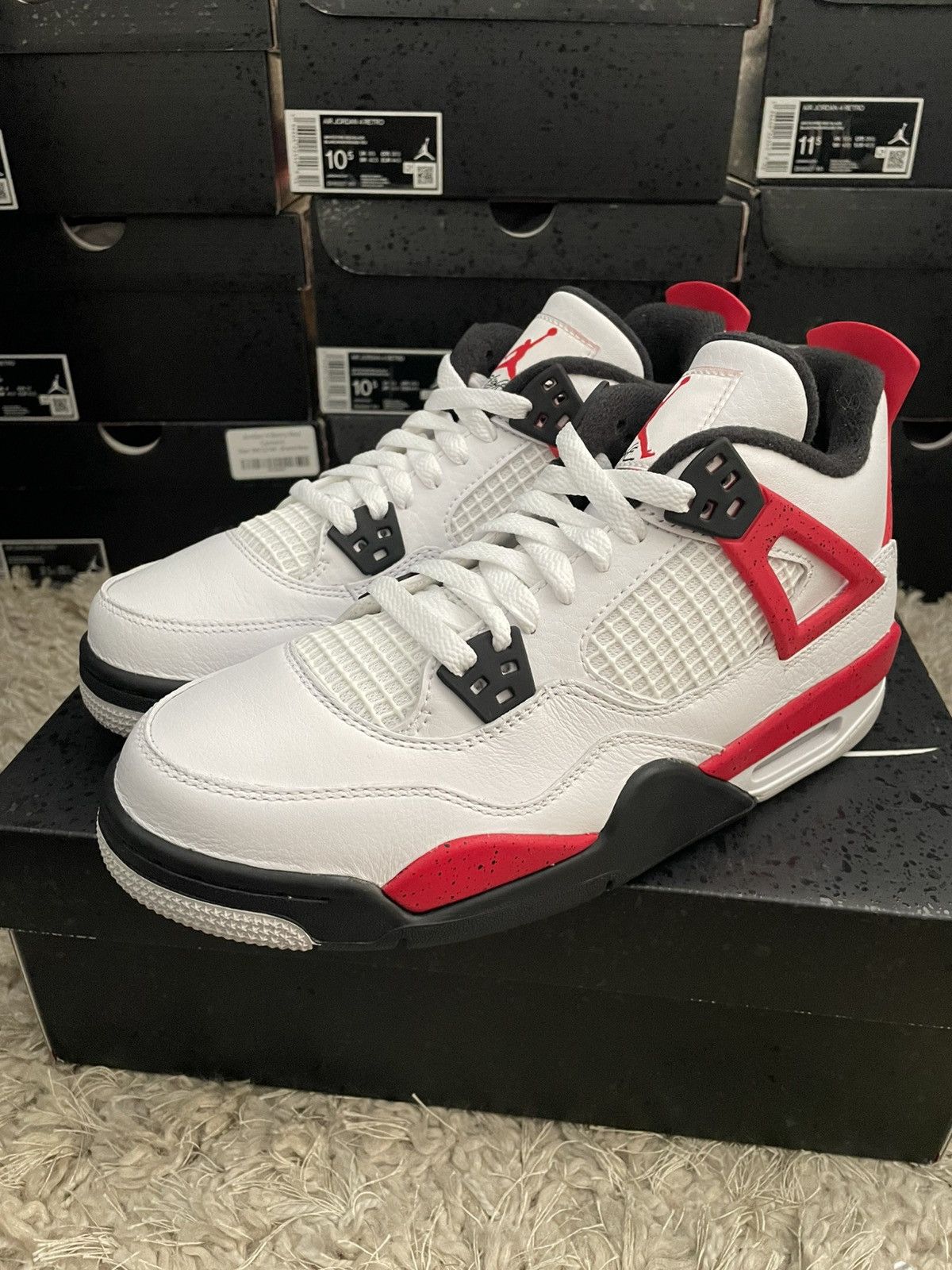 Jordan Brand Jordan 4 Red Cement Size US 6 / EU 39 - 1 Thumbnail
