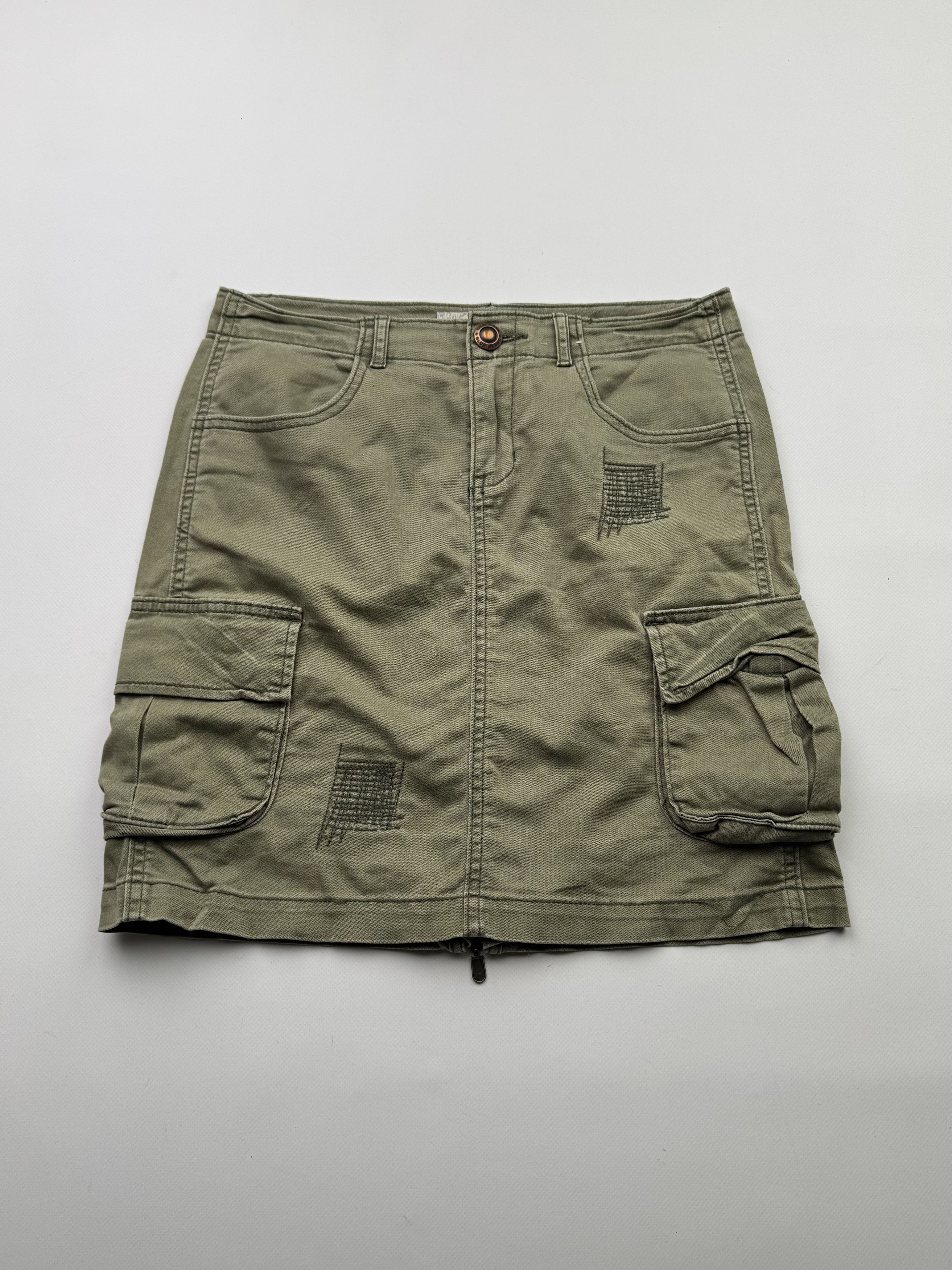 Japanese Brand Vintage Cargo Skirt B688(V472)E2 Size 27" / US 4 / IT 40 - 1 Thumbnail