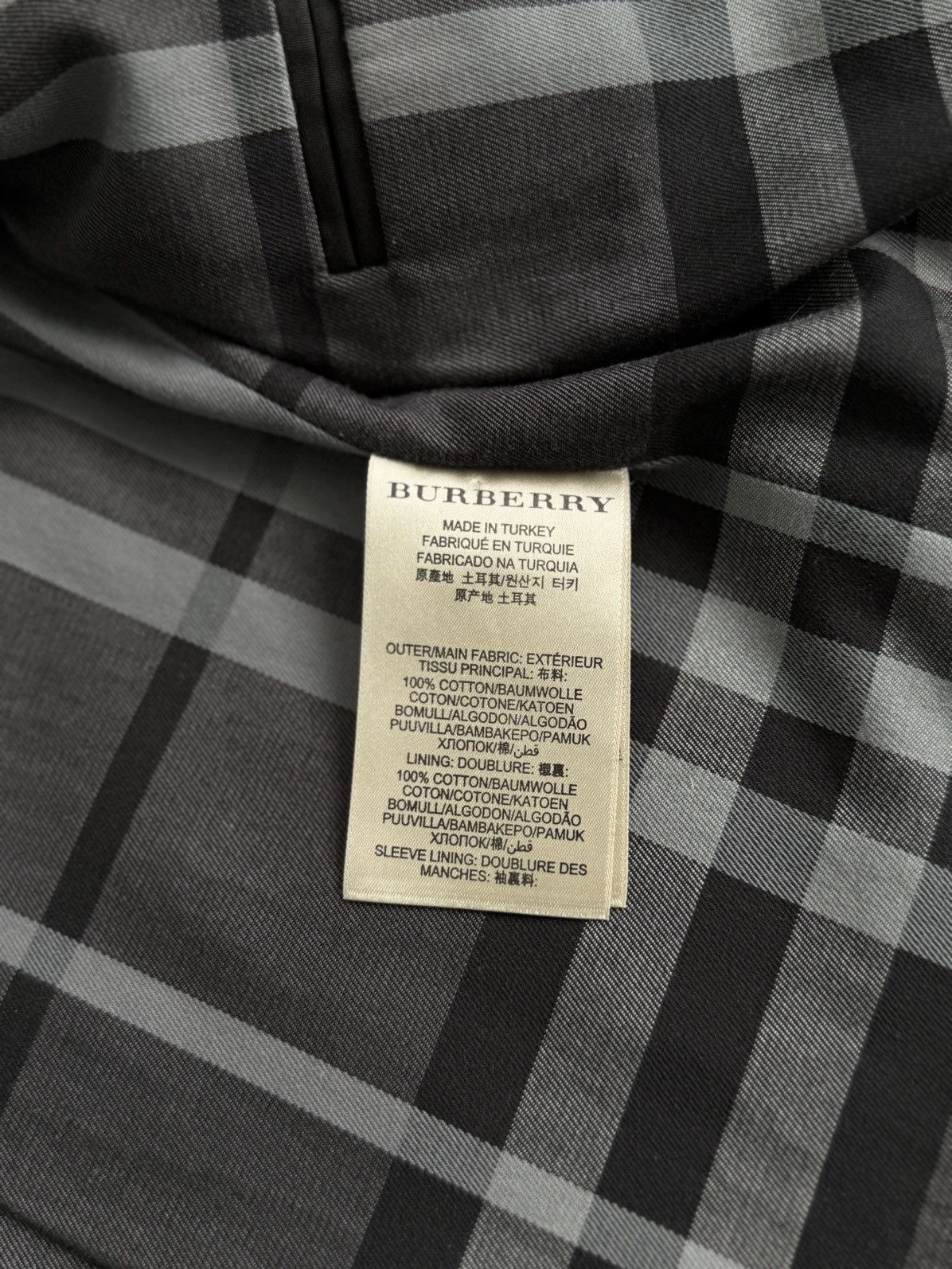 Burberry Burberry Coat Black Cotton Mens Mac Coat Jacket Size US M / EU 48-50 / 2 - 16 Thumbnail