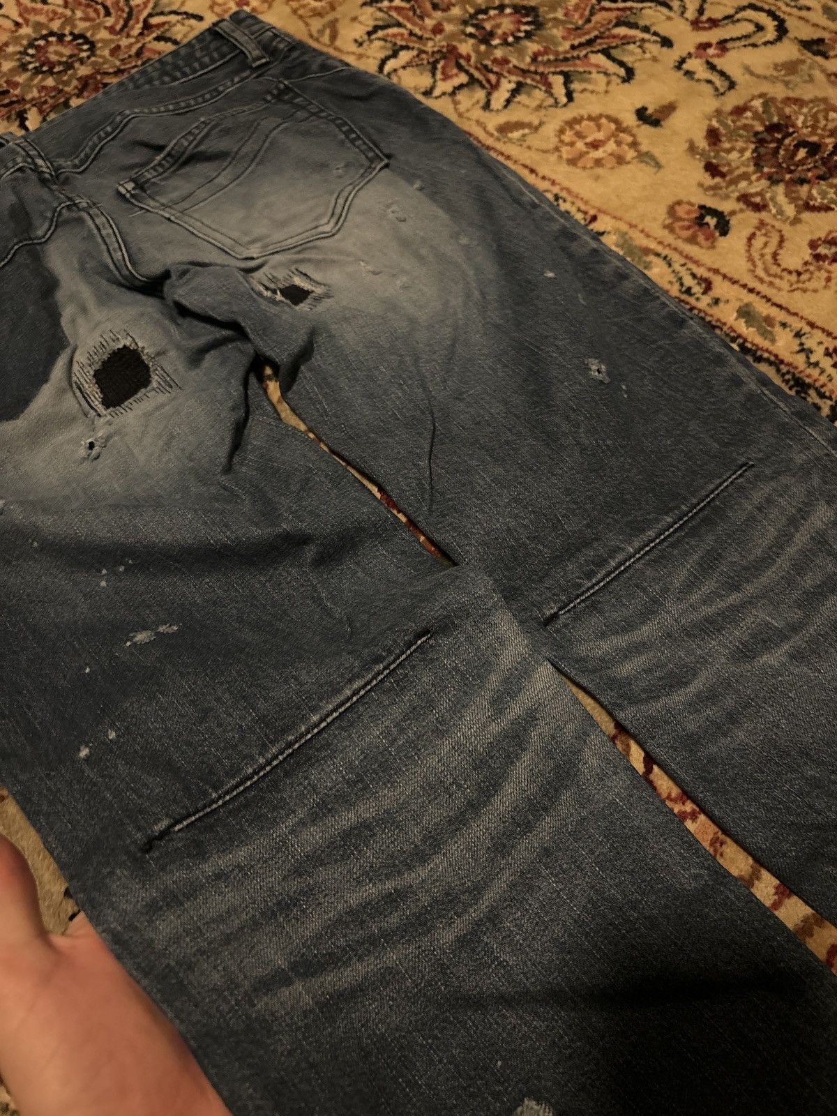 Number (N)ine Number (N)ine Paint splatter denim Size US 31 - 7 Thumbnail