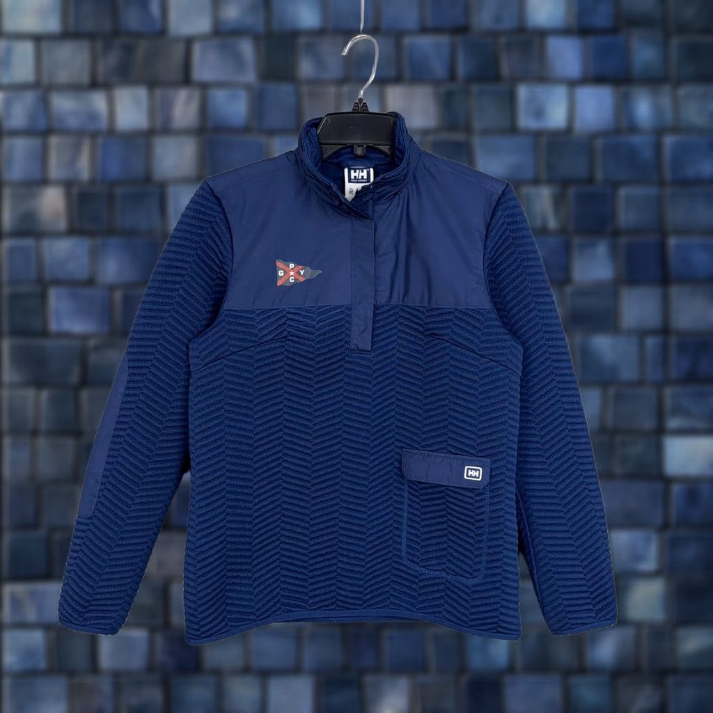 Helly Hansen Helly Hansen Jacket Womens Small Blue Fleece Snap Pullover Sailing GPYC Chevon Logo - HH Logo Patch Classic Outdoor Casual Size S / US 4 / IT 40 - 1 Thumbnail