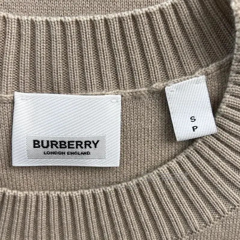 Burberry Burberry Brown Wool Women's Long Sleeve Sweater. Size S / US 4 / IT 40 - 8 Thumbnail