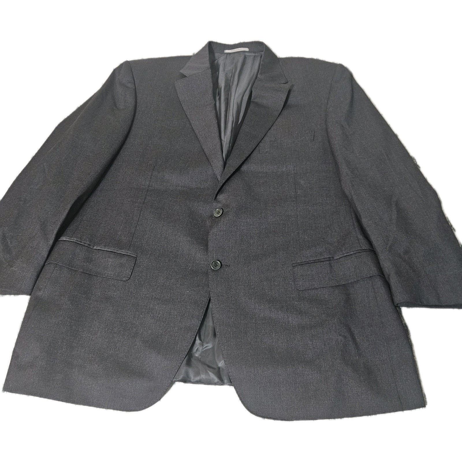Canali Canali Blazer 46 CHARCOAL Sport Coat Wool Jacket Italy Men's Size 46R - 3 Thumbnail