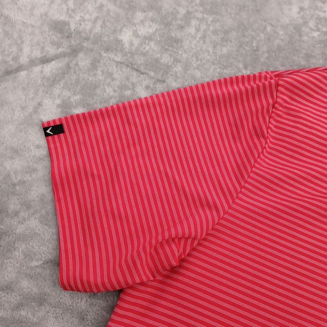Callaway Callaway Polo Shirt Mens Large Pink Striped Short Sleeve Size US L / EU 52-54 / 3 - 4 Thumbnail