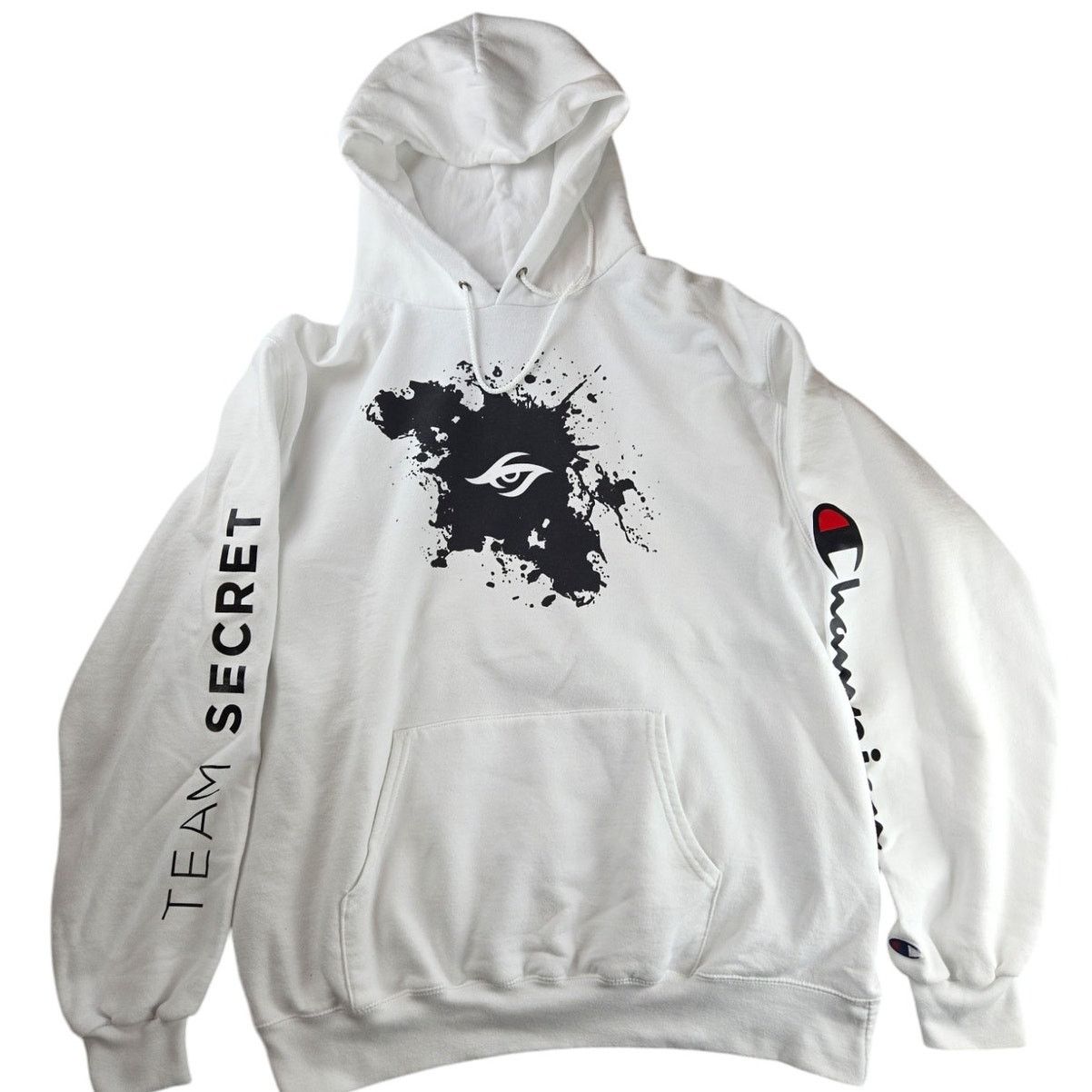 Champion Team Secret X Champion | White Hoodie with both Logos | XL Size US XL / EU 56 / 4 - 1 Thumbnail