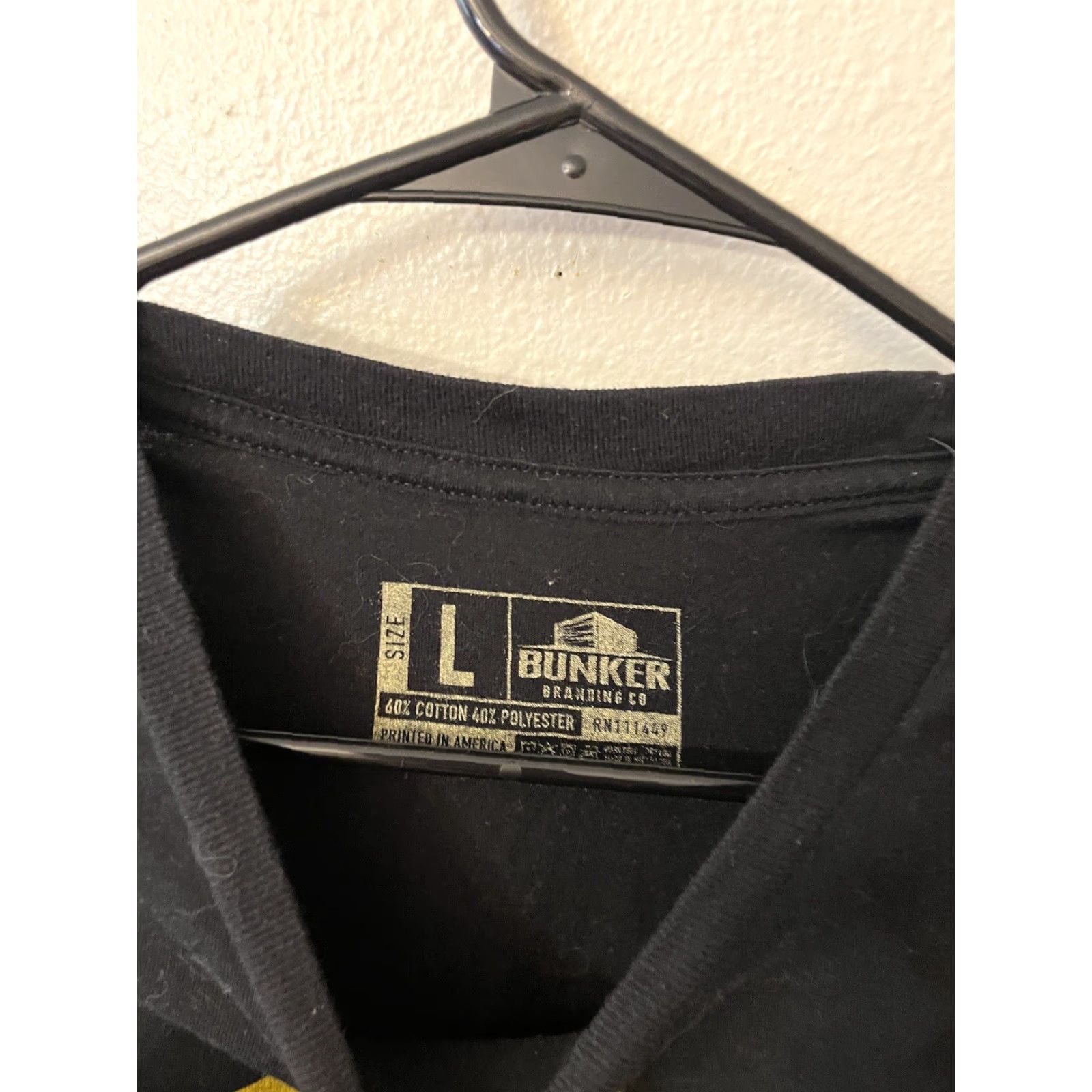 Vintage Bunker Branding T-Shirt Mens Large Black Military Tee Size US L / EU 52-54 / 3 - 2 Thumbnail