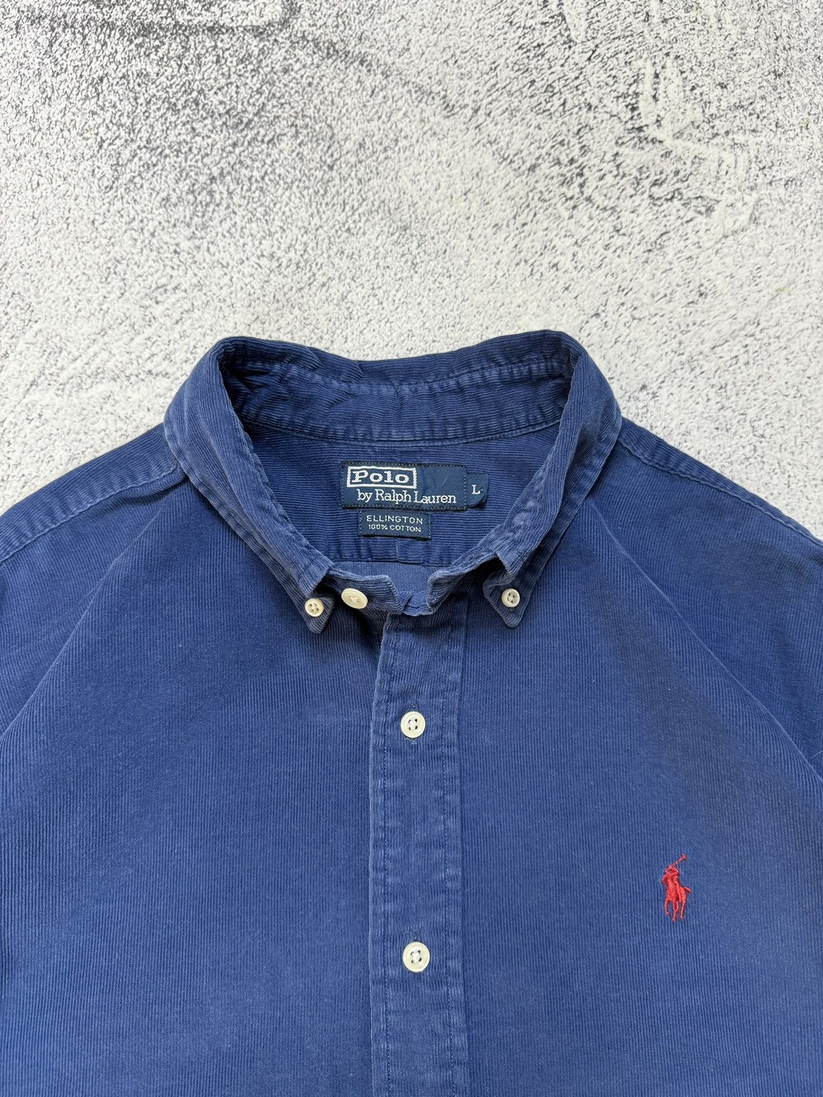 Polo Ralph Lauren Polo Ralph Lauren Ellington Corduroy Button Up Shirt Navy Size US L / EU 52-54 / 3 - 6 Thumbnail
