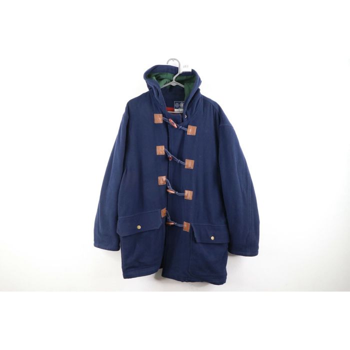 Gap Vintage 90s Gap Mens Medium Wool Toggle Button Hooded Parka Jacket