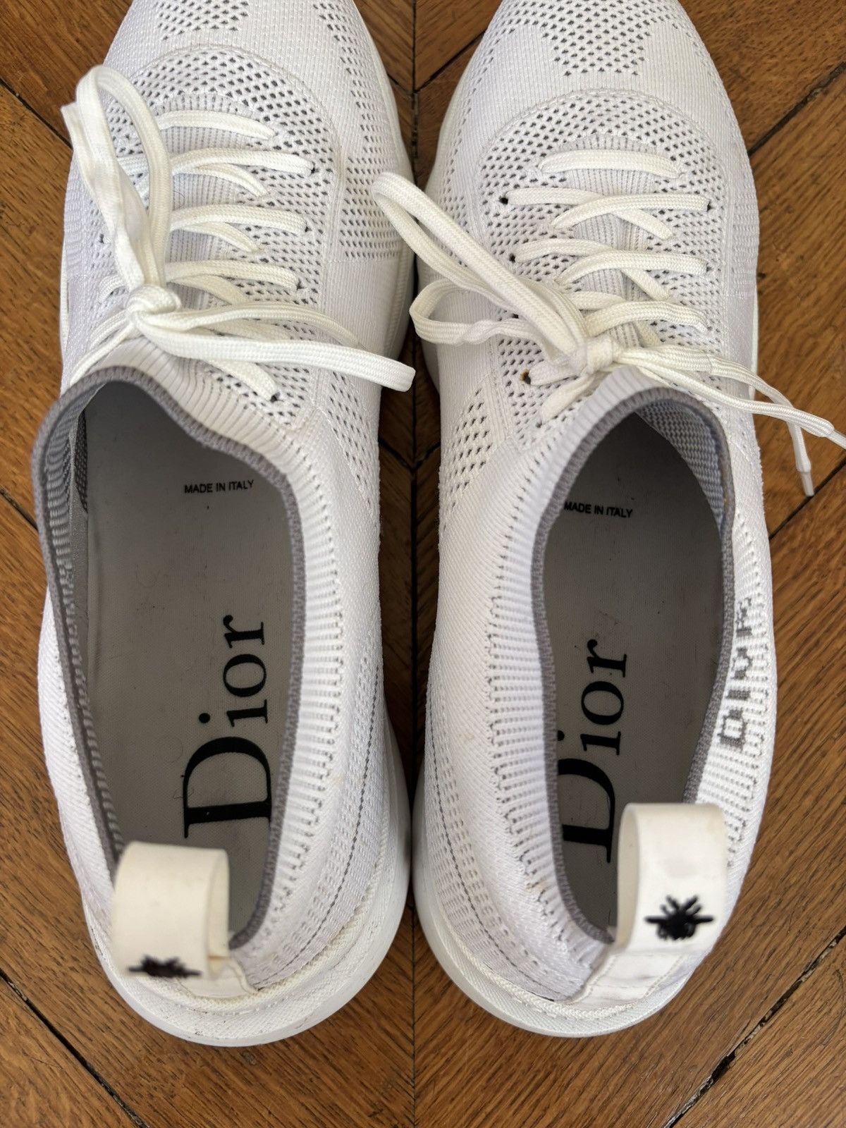 Dior Dior B21 Knit Sneakers – White (EU 45 / US 12) Size US 12 / EU 45 - 7 Thumbnail
