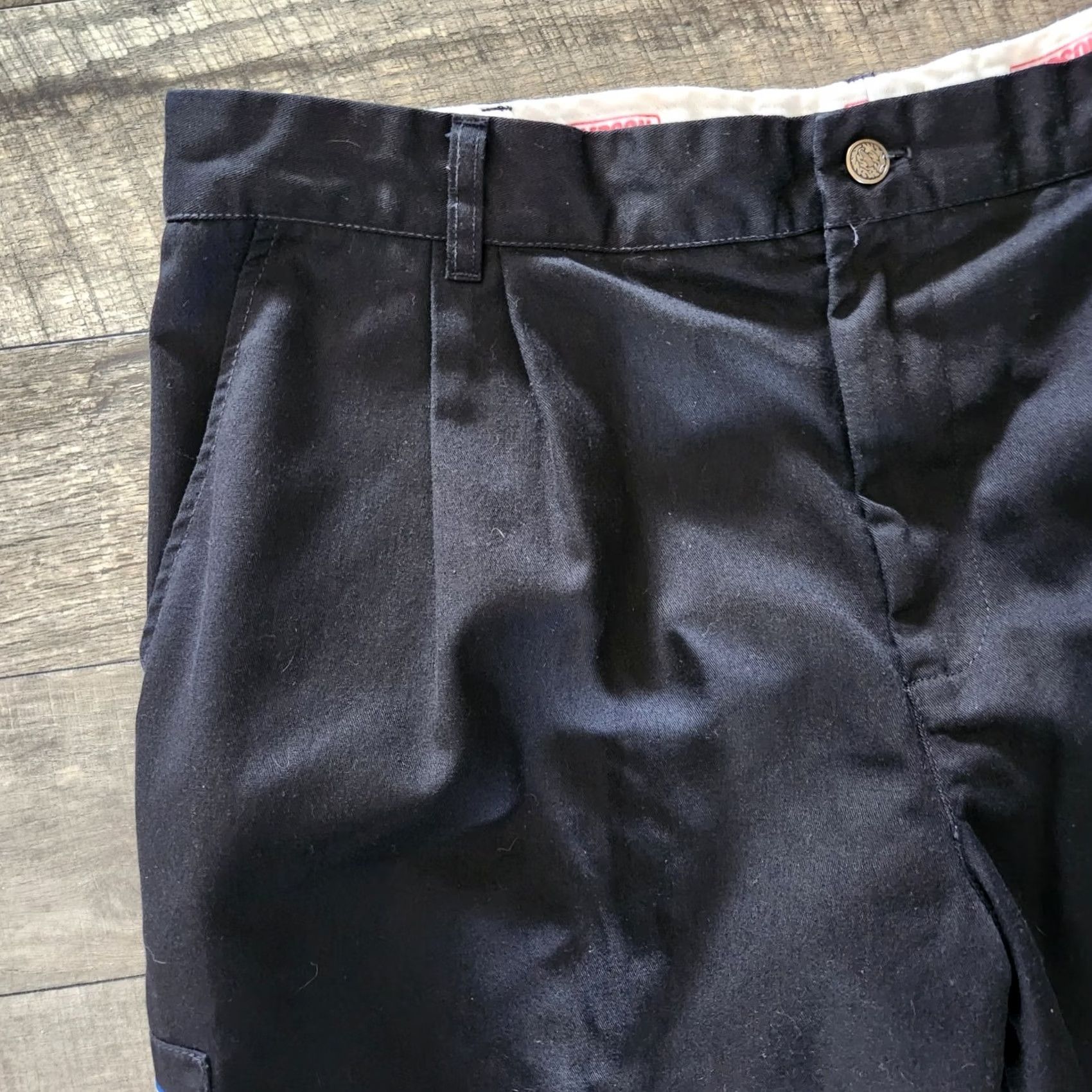 Vintage VINTAGE Simpson Racing Pants Mens 42x28 Black Pleated USAC Embroidered USA Made Pants Size US 36 / EU 52 - 5 Thumbnail