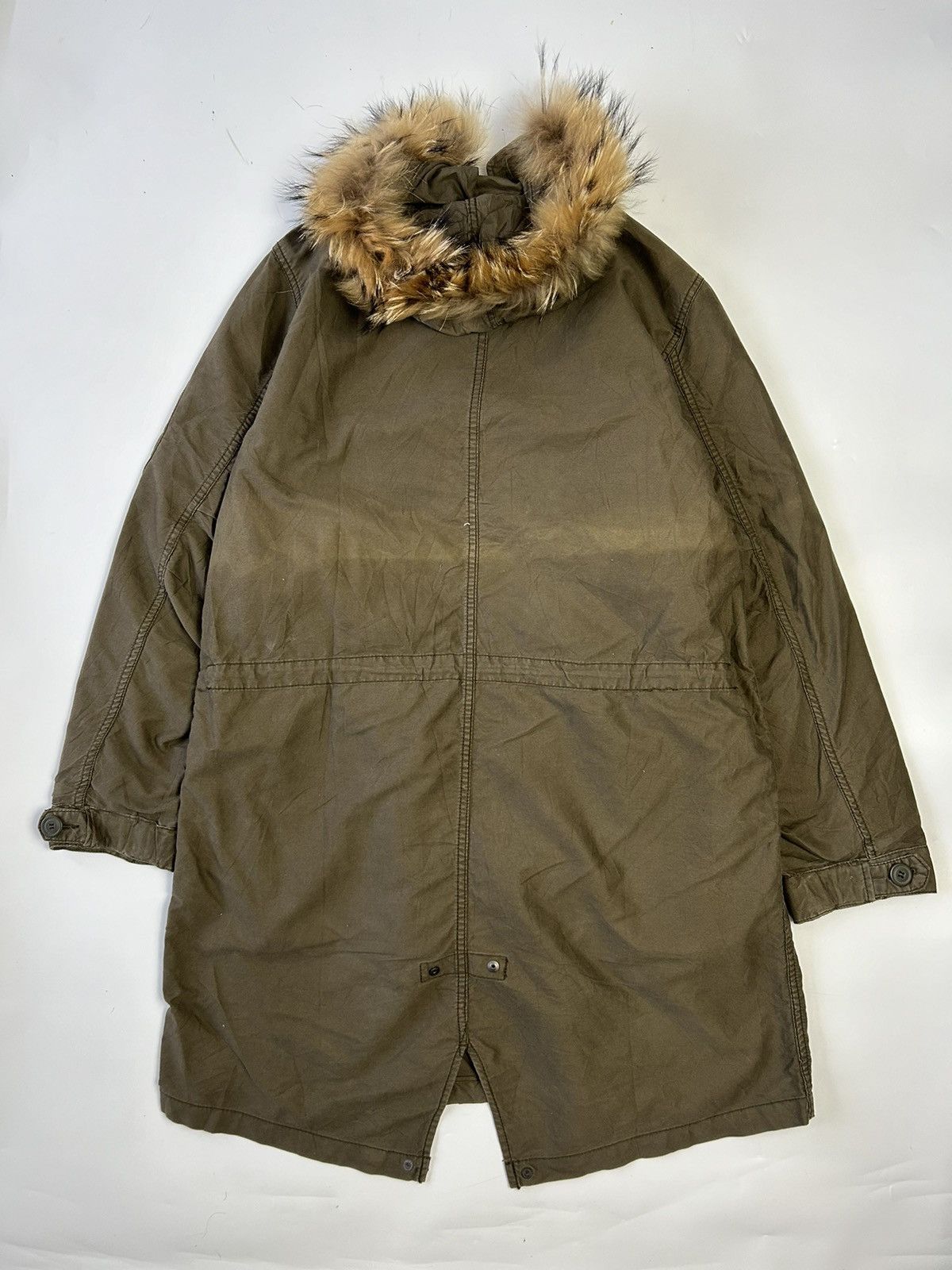Japanese Brand BACK NUMBER FAUX FUR HOODIE LONG PARKA Size US M / EU 48-50 / 2 - 4 Thumbnail