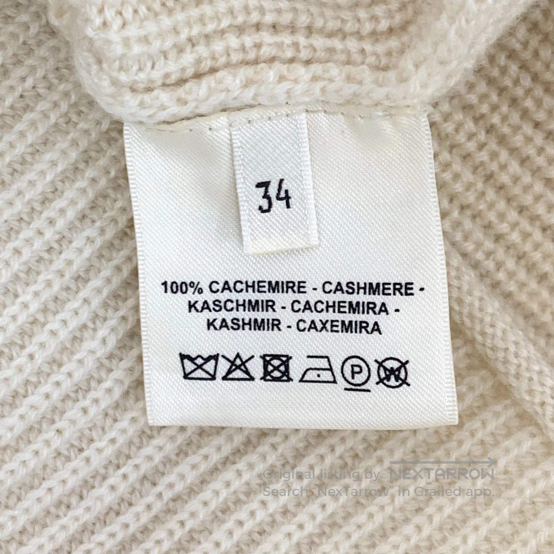 Hermes Hermes Light Brown Cashmere Half-Zip Short Sleeve Knit Dre Size XXS / US 00 / IT 34 - 6 Thumbnail