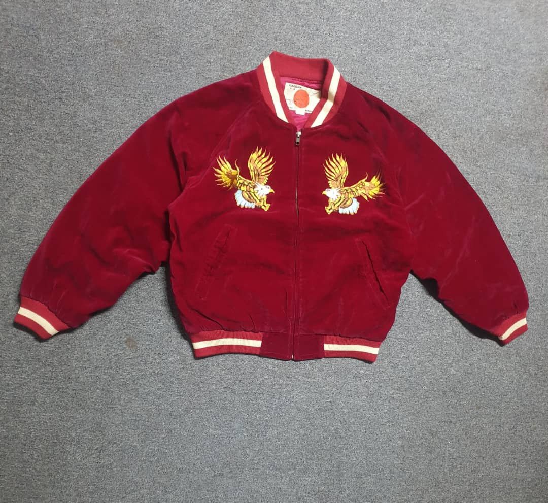 Japanese Brand 💥Vintage Eagle yokosuka acantara sukajan souvenir jacket Size US M / EU 48-50 / 2 - 7 Thumbnail