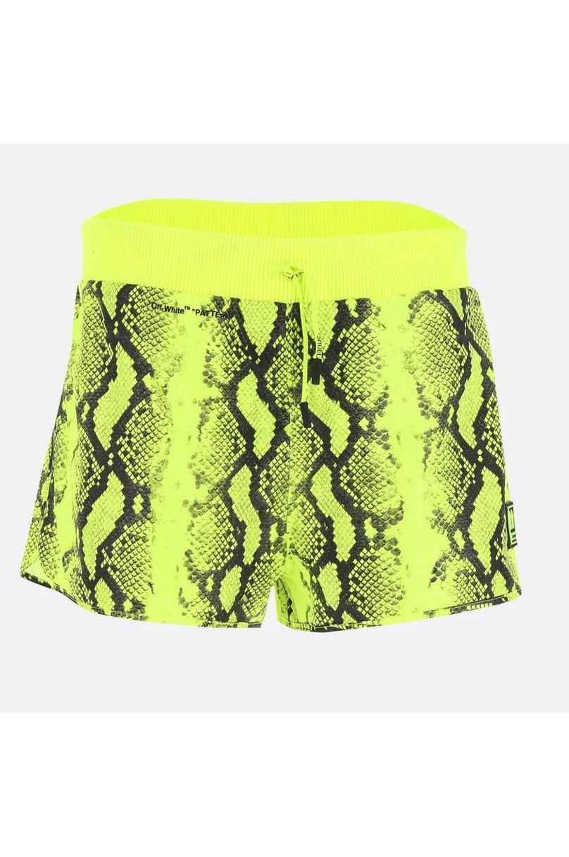 Off-White o1y1225 Short in Lime Green/Black Size 27" / US 4 / IT 40 - 1 Thumbnail