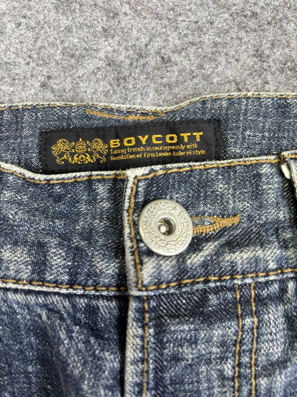 Boycott 💥Art Of Distressed💥Boycott Insane Distressed Denim F945 Size US 32 / EU 48 - 8 Thumbnail
