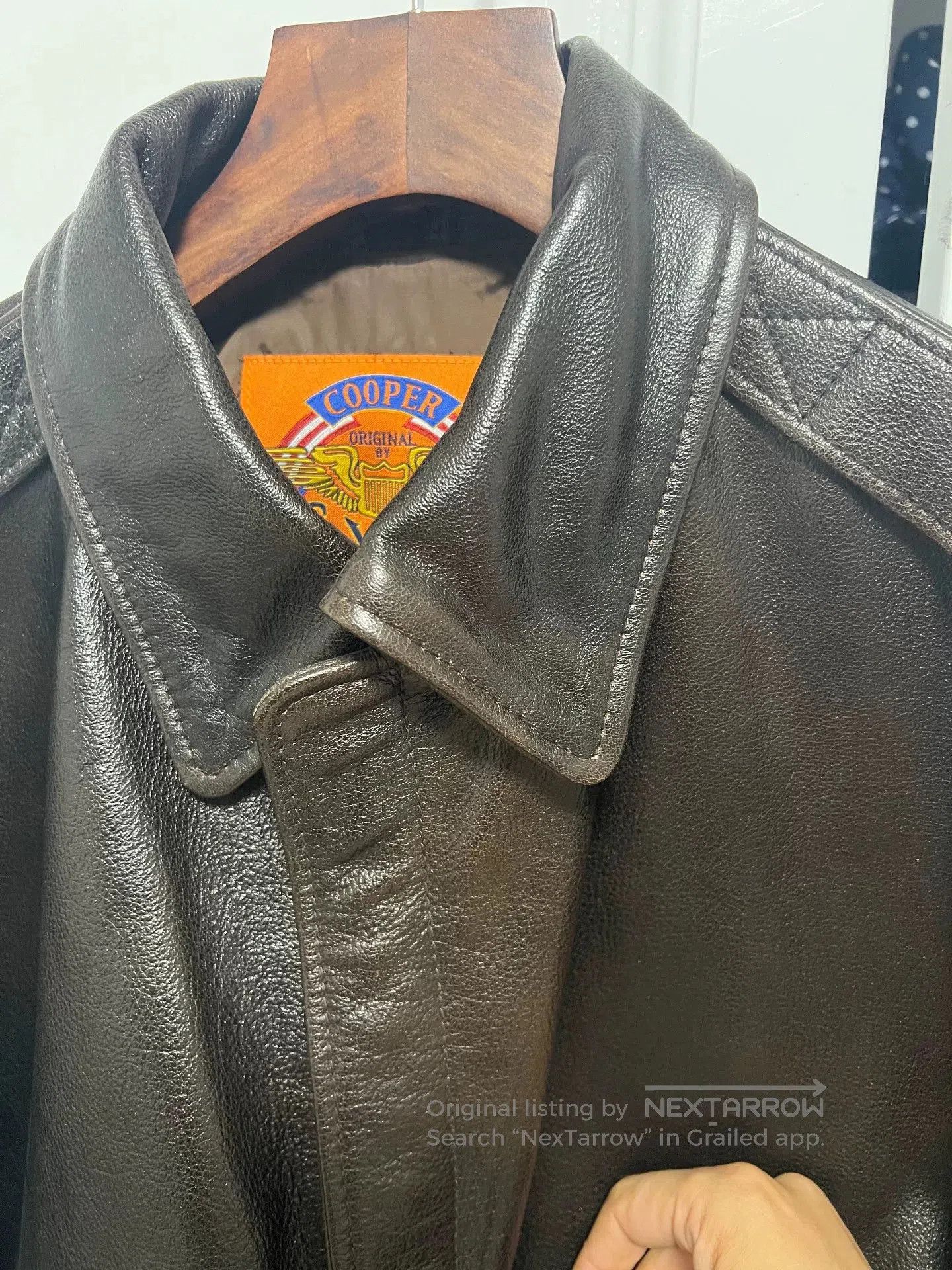 Wings + Horns Us Wings Leather A2 Flight Jacket. Size US XL / EU 56 / 4 - 4 Thumbnail