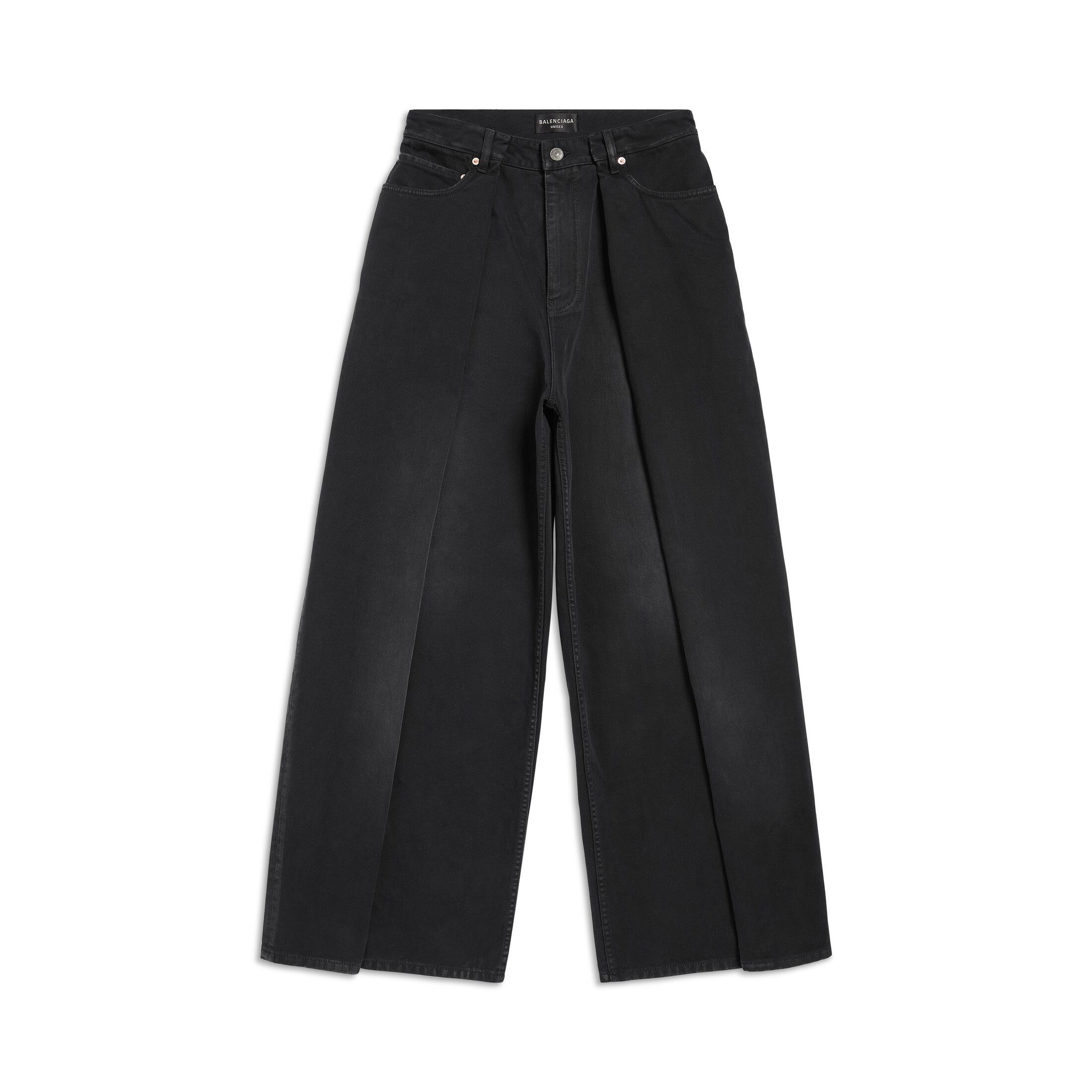 image of Balenciaga Jeans Pants Cargo Workwear 767983Tnw111672 in Black Denim, Men's (Size 36)